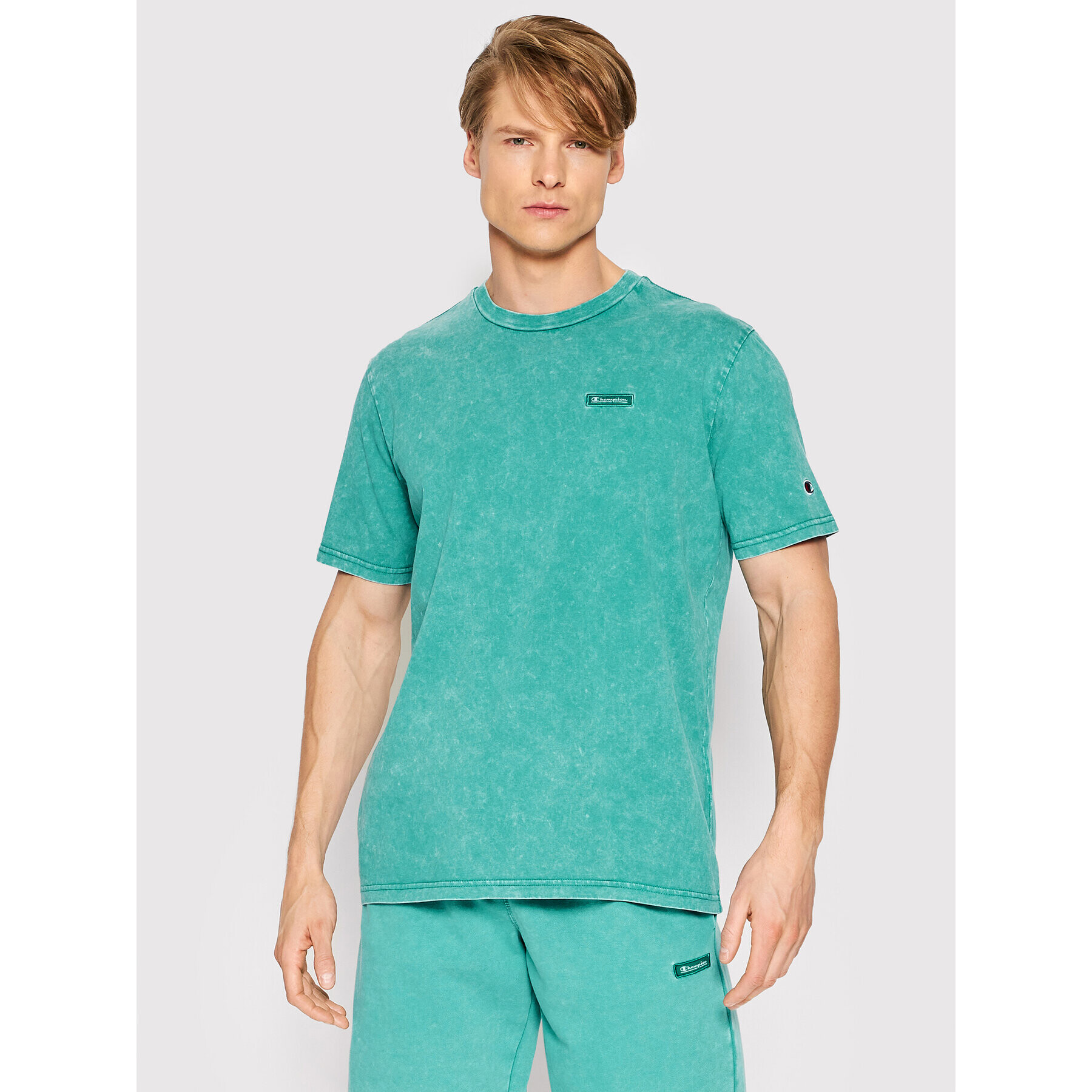 Champion Тишърт Urban Leisure 217088 Зелен Comfort Fit - Pepit.bg