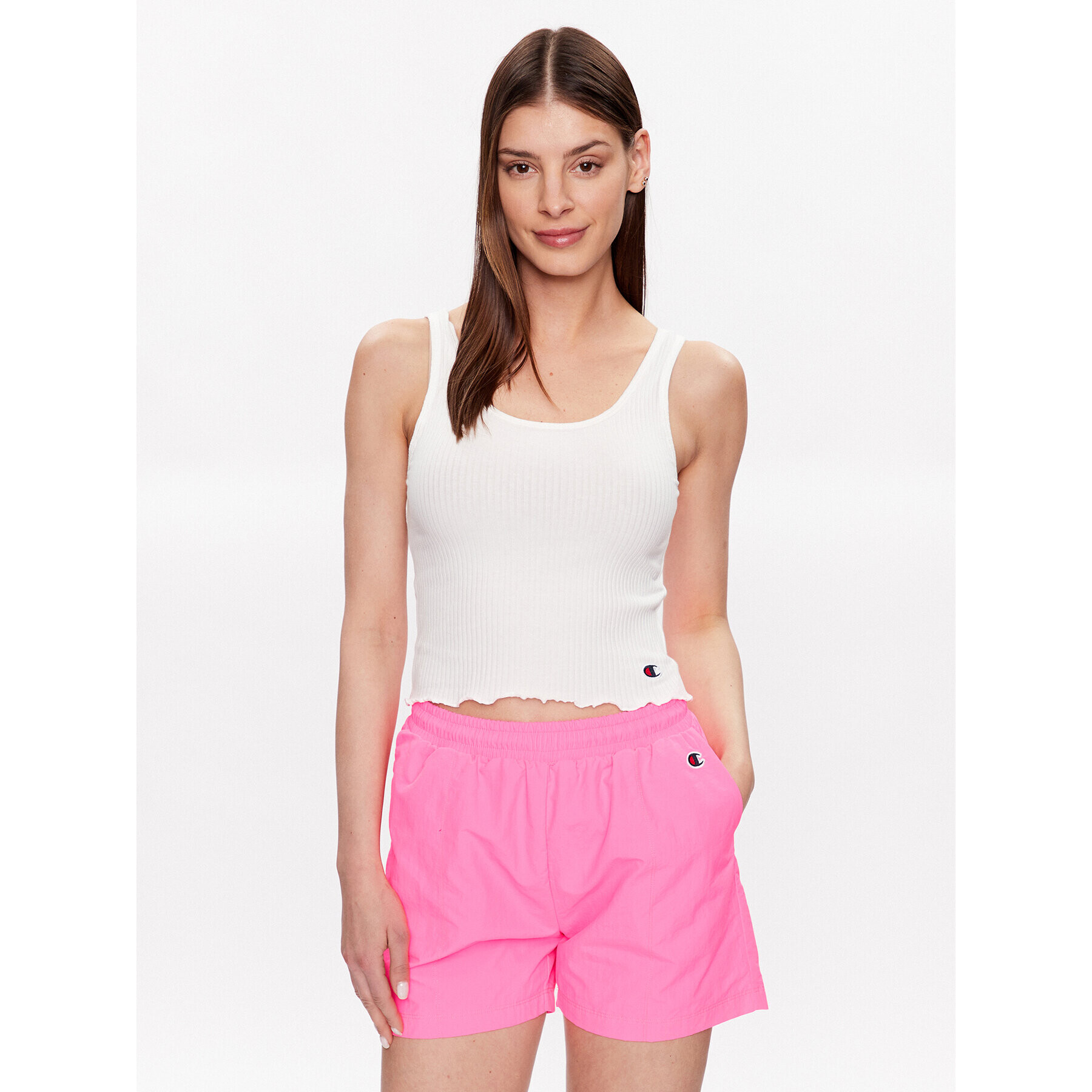 Champion топ 116155 Бял Slim Fit - Pepit.bg
