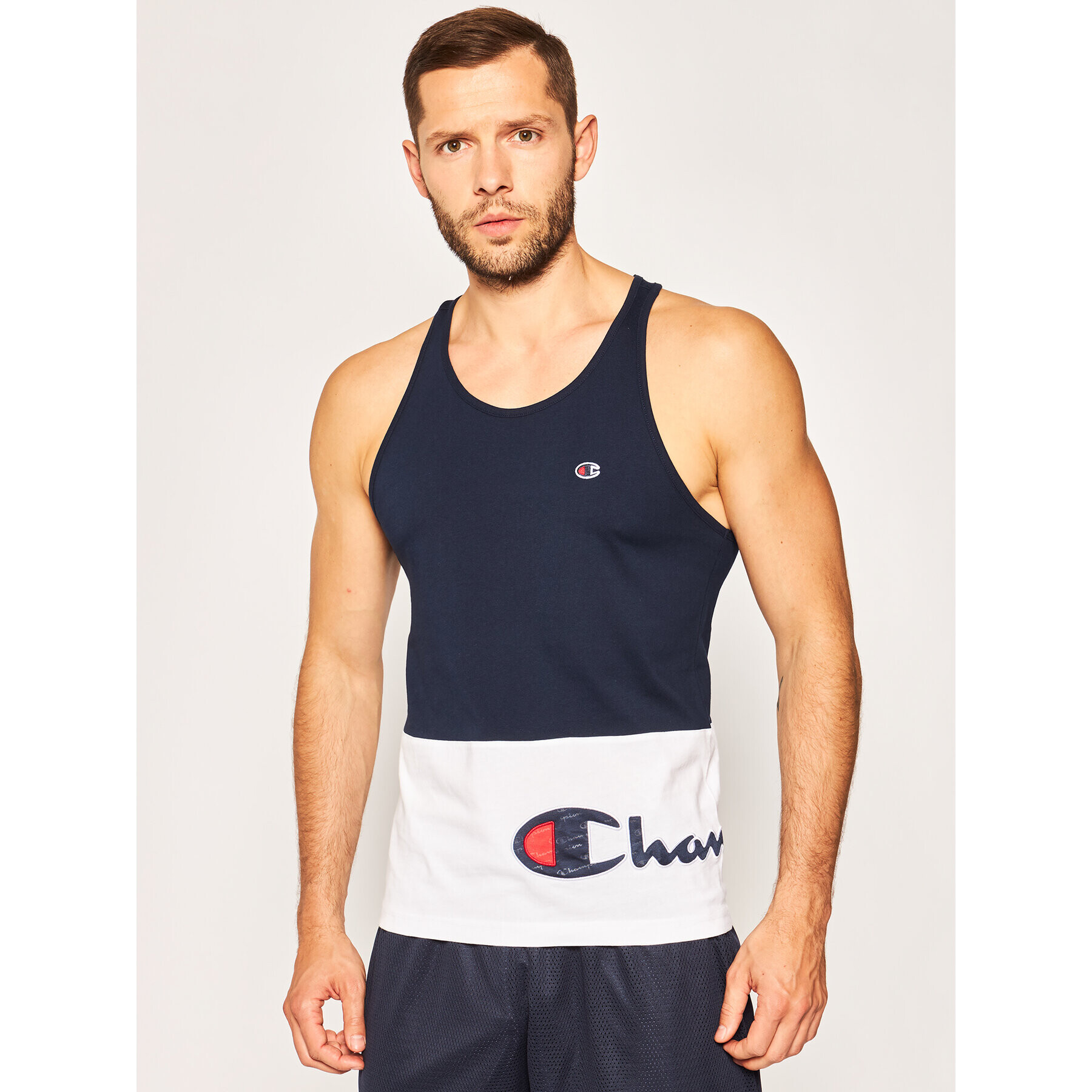 Champion Топ 214209 Тъмносин Regular Fit - Pepit.bg