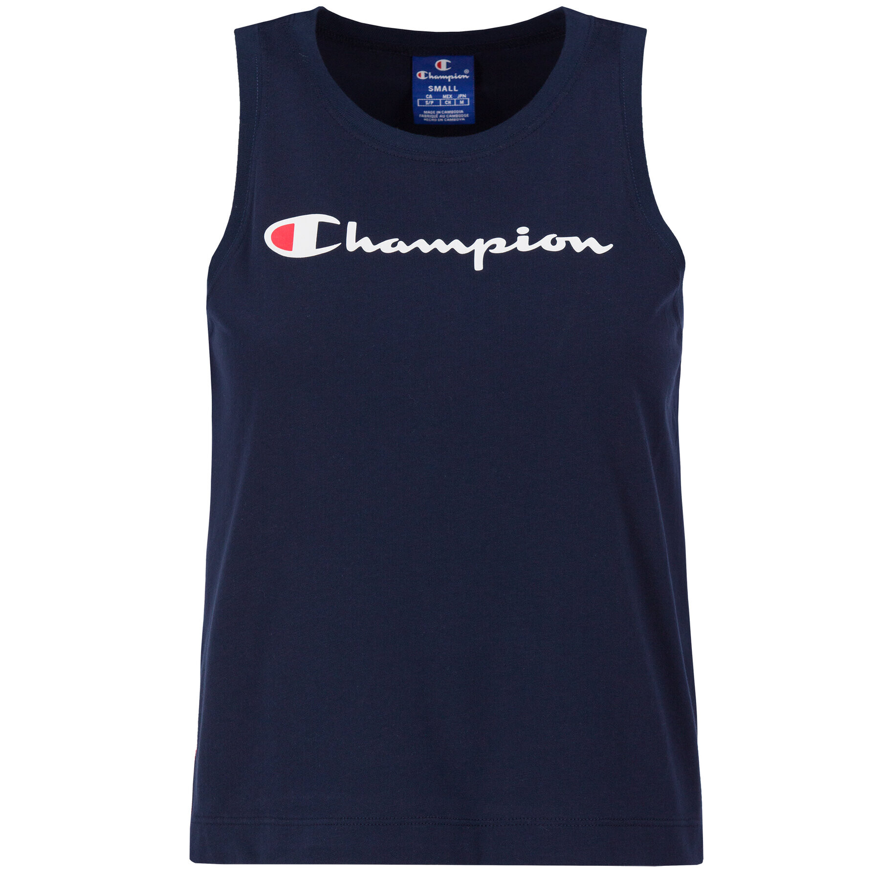 Champion Топ Jacquard Logo Tape 112768 Тъмносин Regular Fit - Pepit.bg