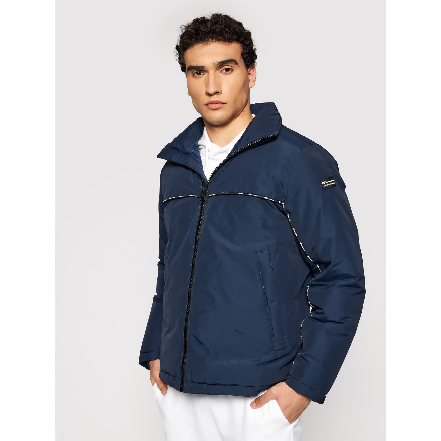 Champion Зимно яке Outdoor 214885 Тъмносин Regular Fit - Pepit.bg