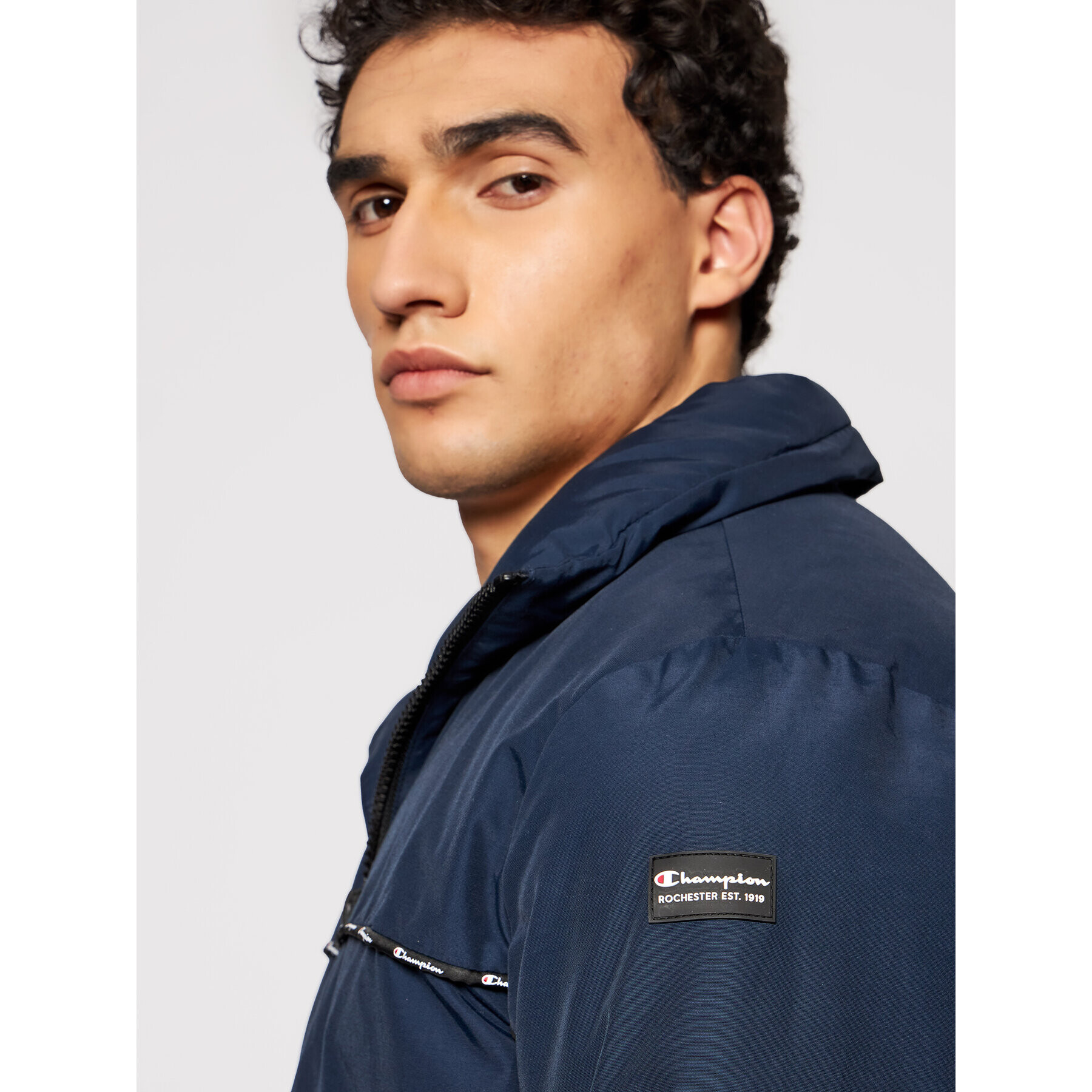 Champion Зимно яке Outdoor 214885 Тъмносин Regular Fit - Pepit.bg