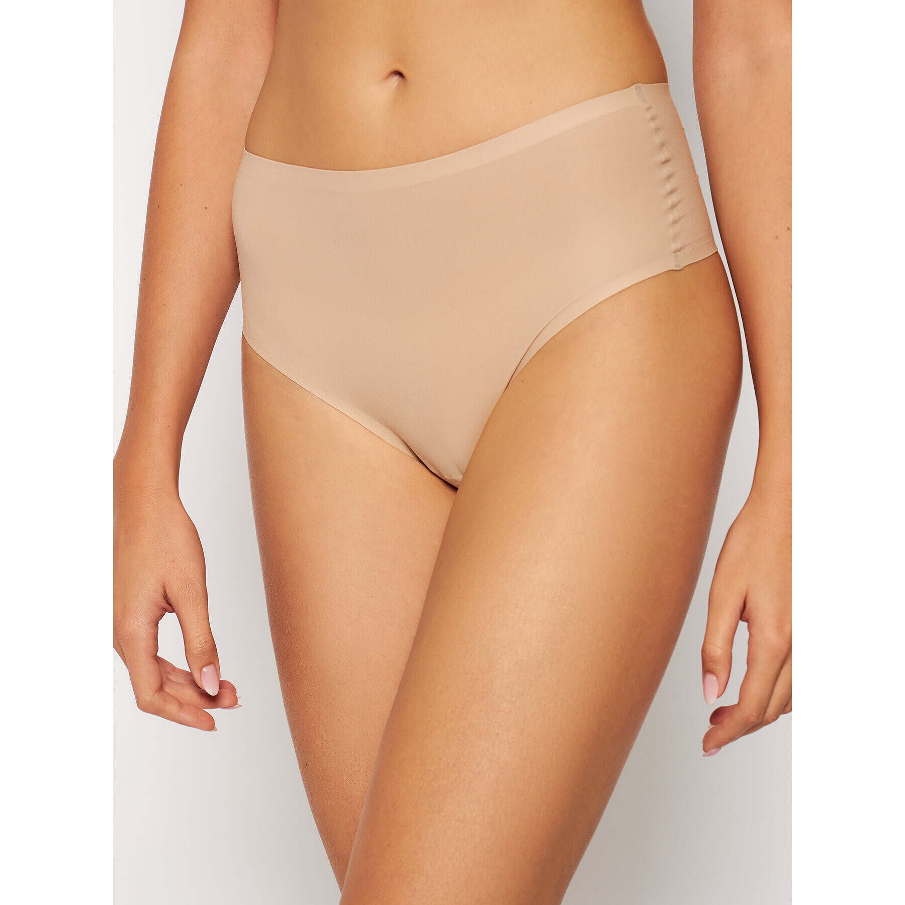 Chantelle Бикини тип бразилиана с висока талия Soft Stretch C10690 Бежов - Pepit.bg