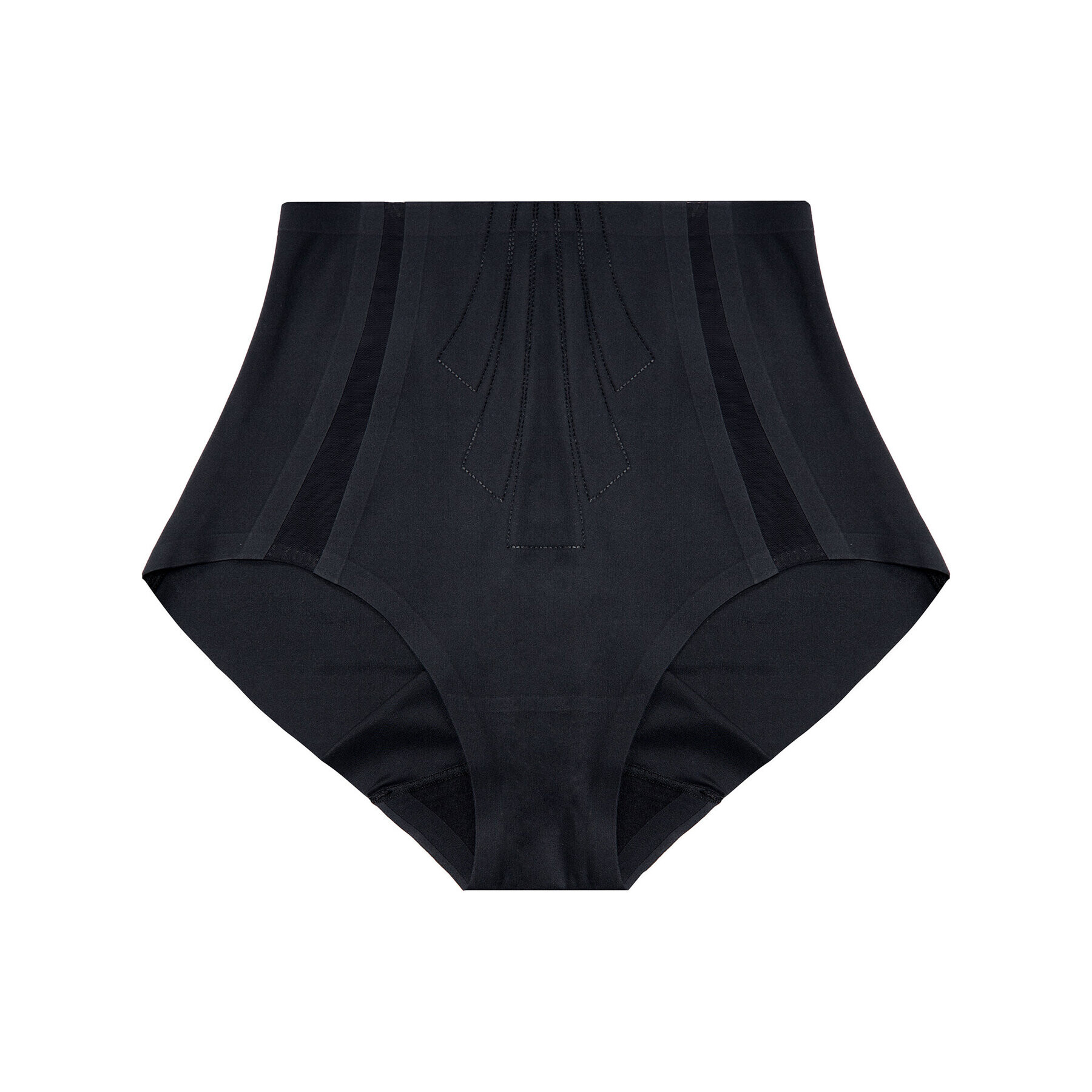 Chantelle Класически бикини с висока талия Shape Light C28580 Черен - Pepit.bg