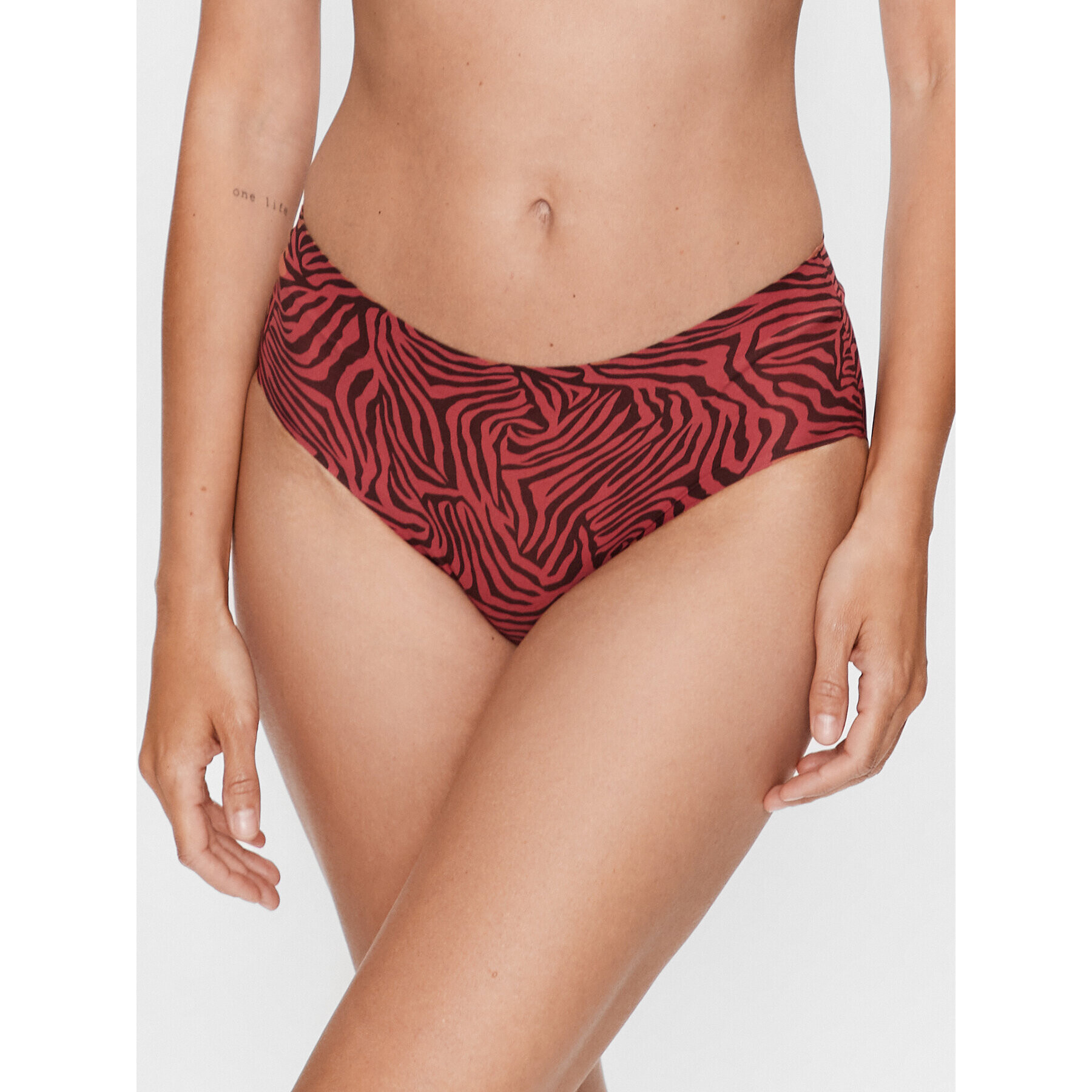 Chantelle Класически дамски бикини Soft Stretch C11D40 Червен - Pepit.bg