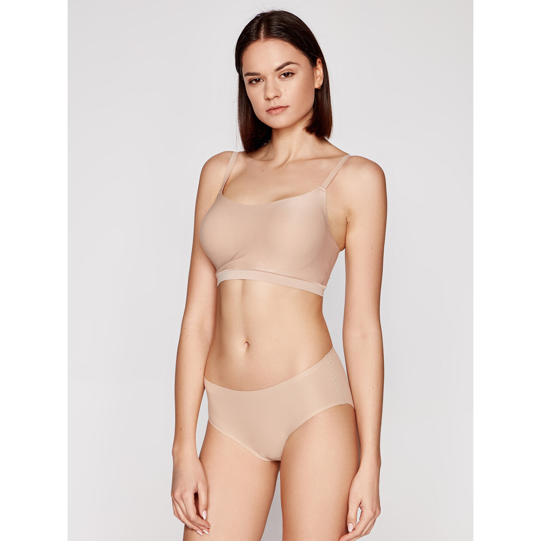 Chantelle Класически дамски бикини Soft Stretch C26440 Бежов - Pepit.bg