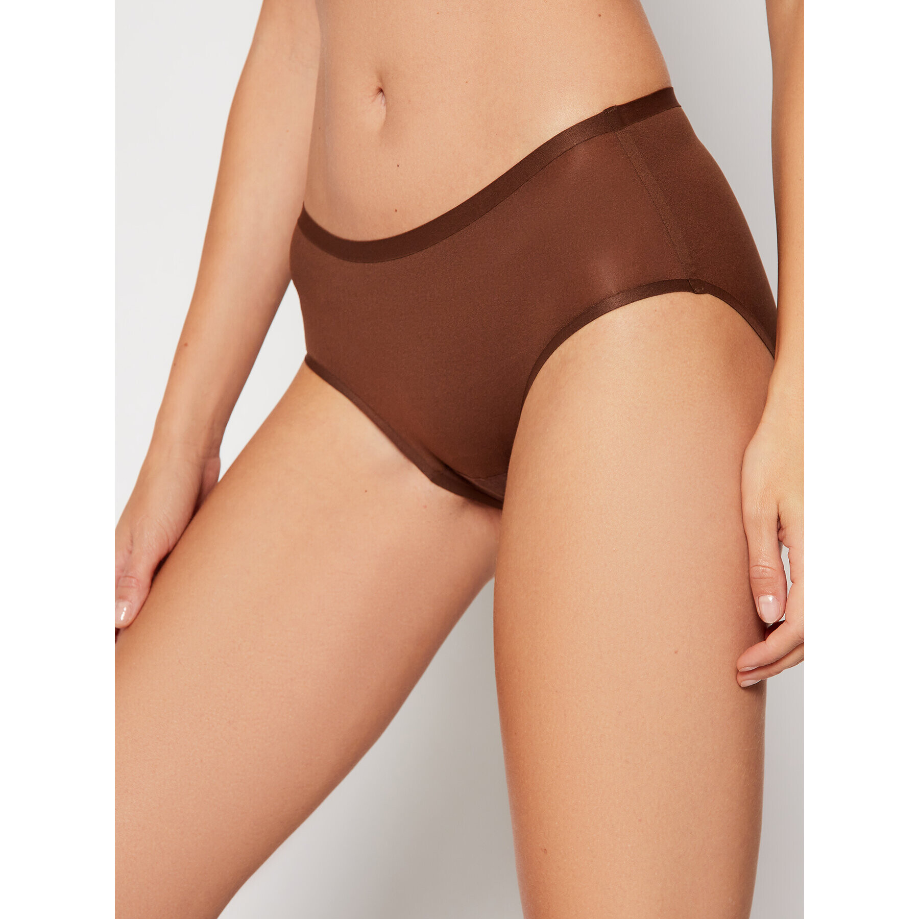 Chantelle Класически дамски бикини Soft Stretch C26440 Кафяв - Pepit.bg