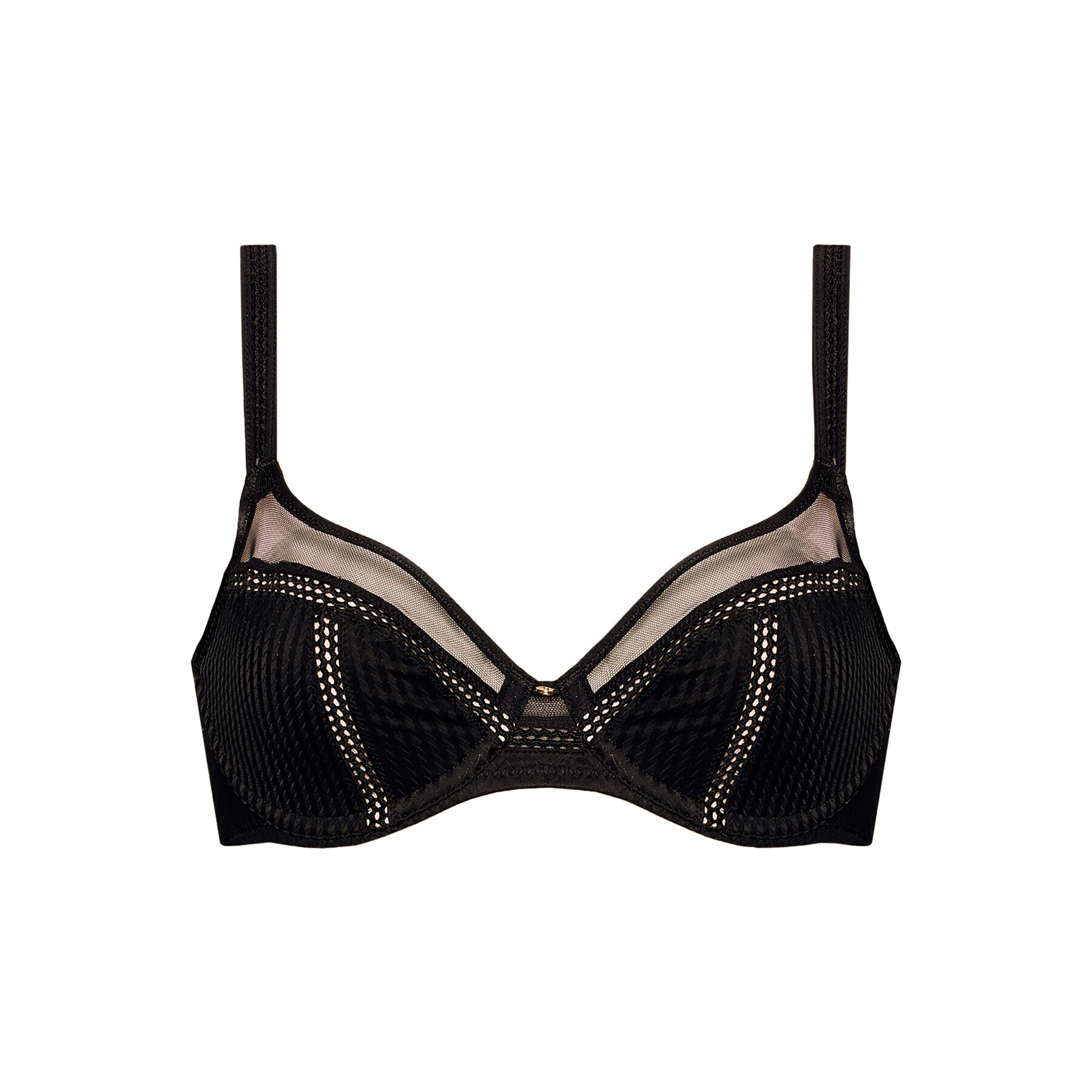 Chantelle Сутиен с банели Chic Essential C16G10 Черен - Pepit.bg