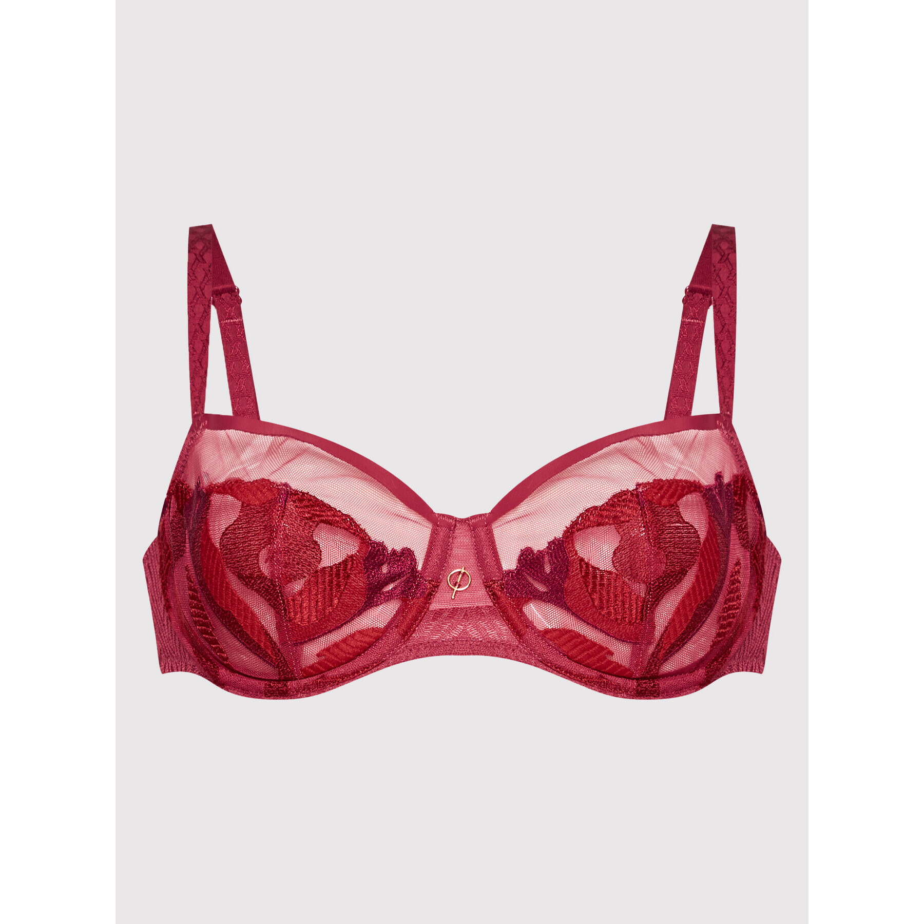 Chantelle Сутиен балконет Montaigne C19J50 Бордо - Pepit.bg
