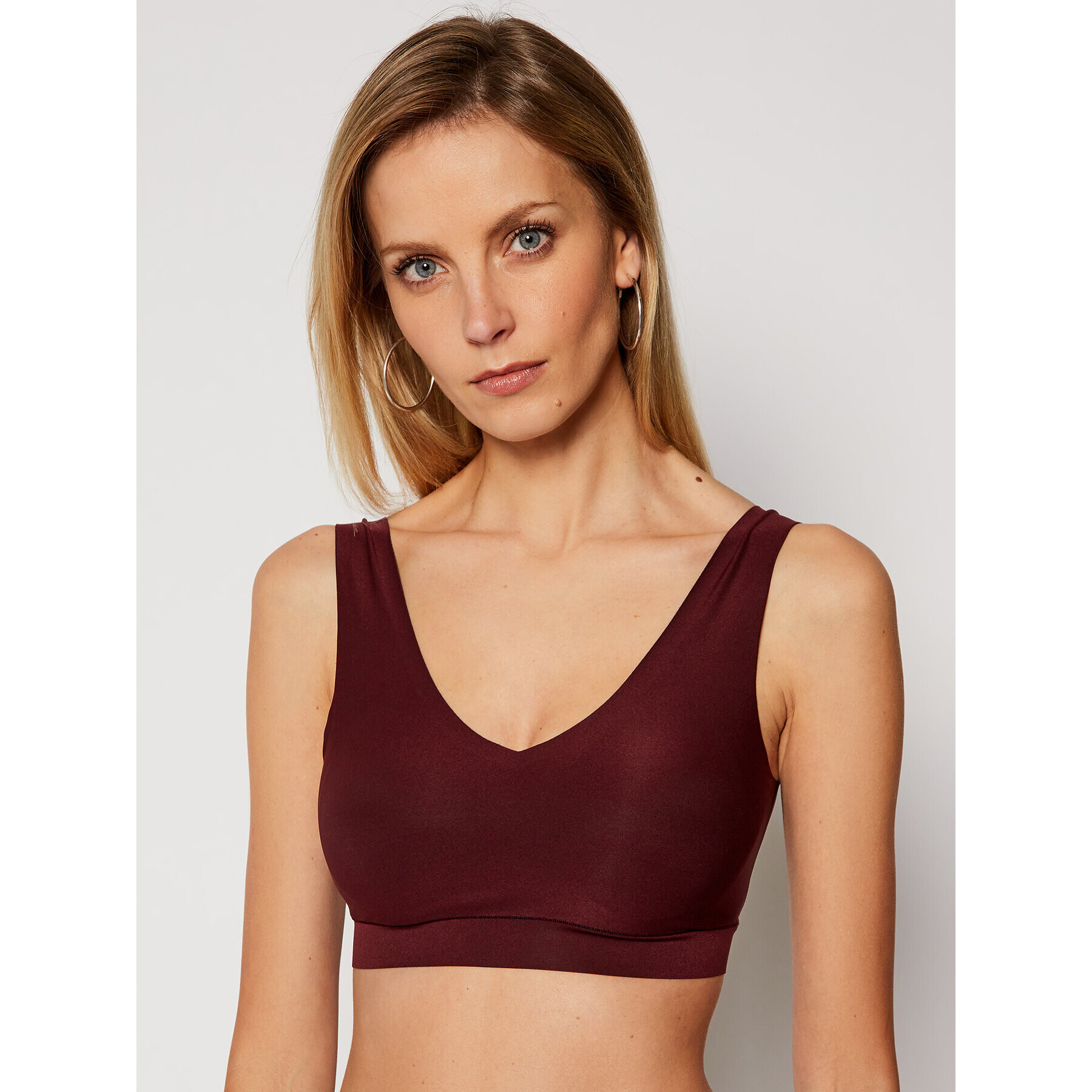 Chantelle Сутиен-топ Soft Stretch C16A10 Бордо - Pepit.bg