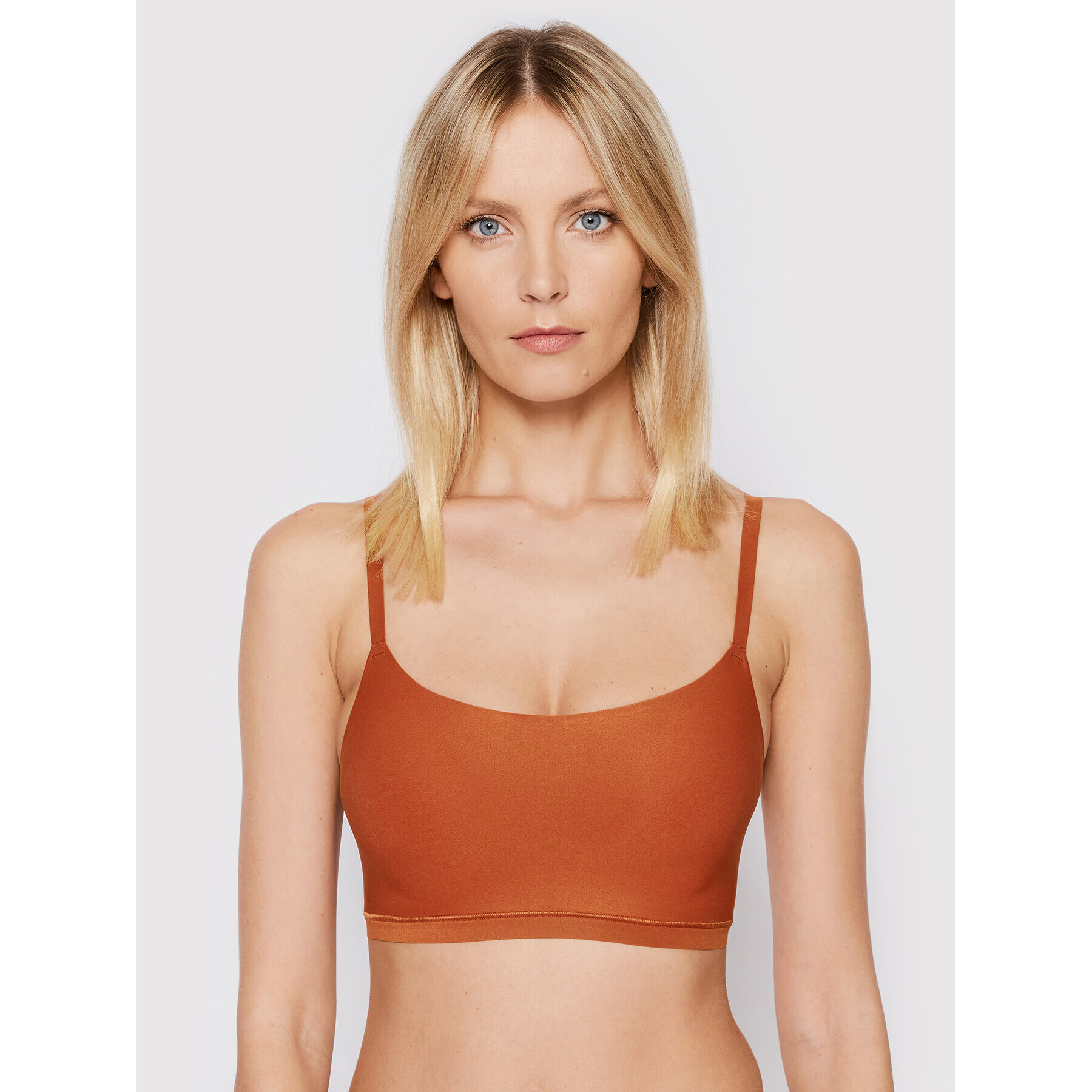 Chantelle Сутиен-топ Soft Stretch C16A20 Кафяв - Pepit.bg