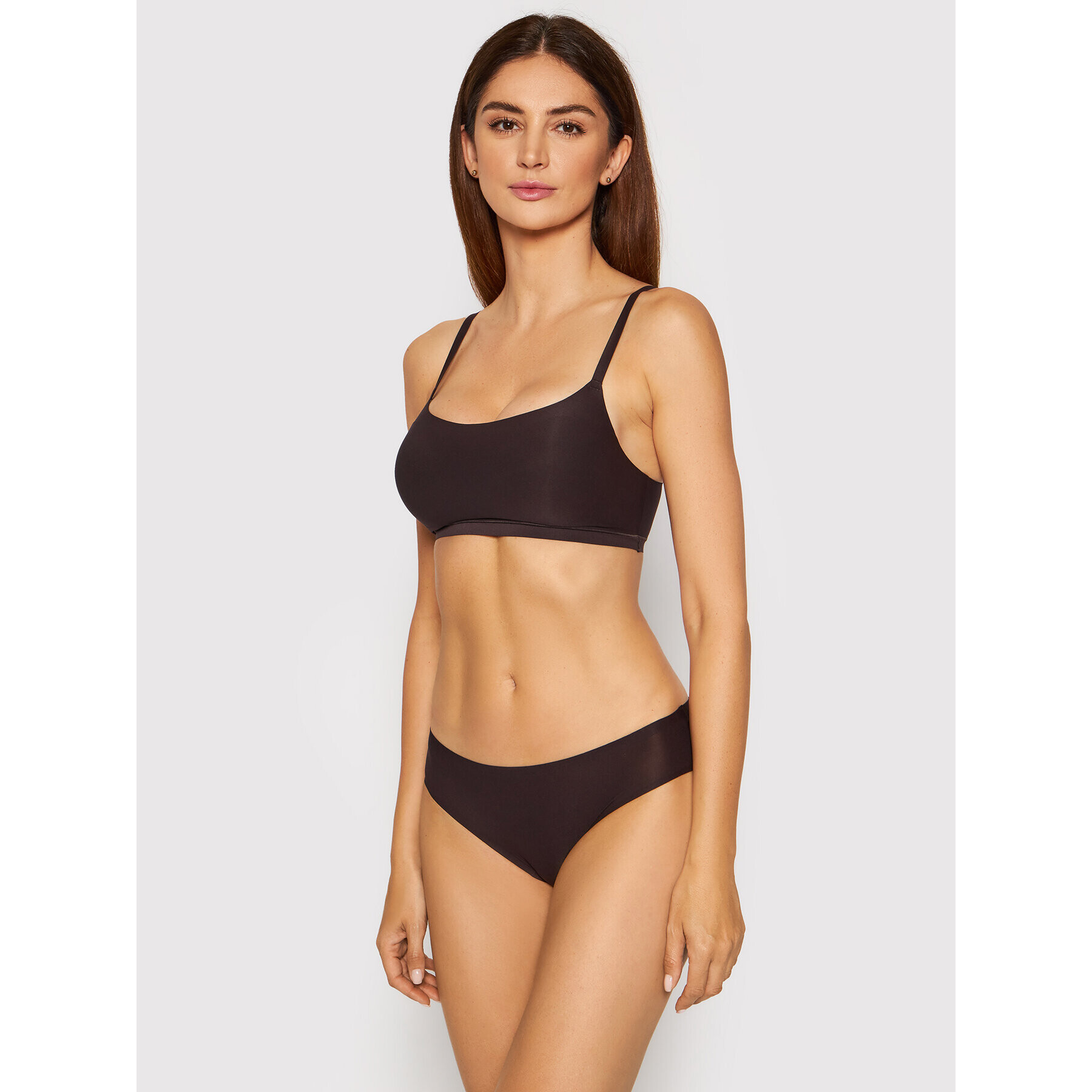 Chantelle Сутиен-топ Soft Stretch C16A20 Кафяв - Pepit.bg