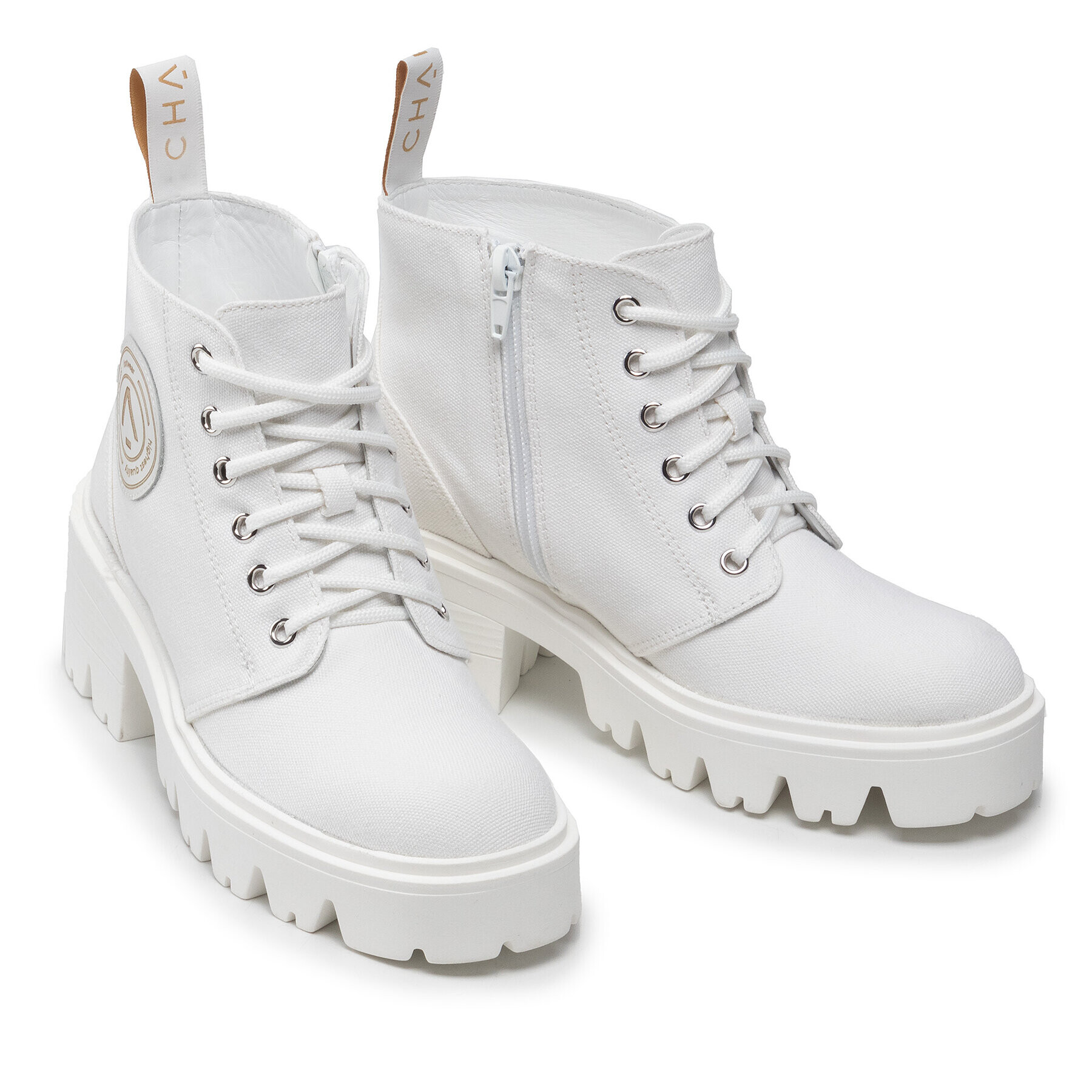 Charles Боти Danny Boots Бял - Pepit.bg