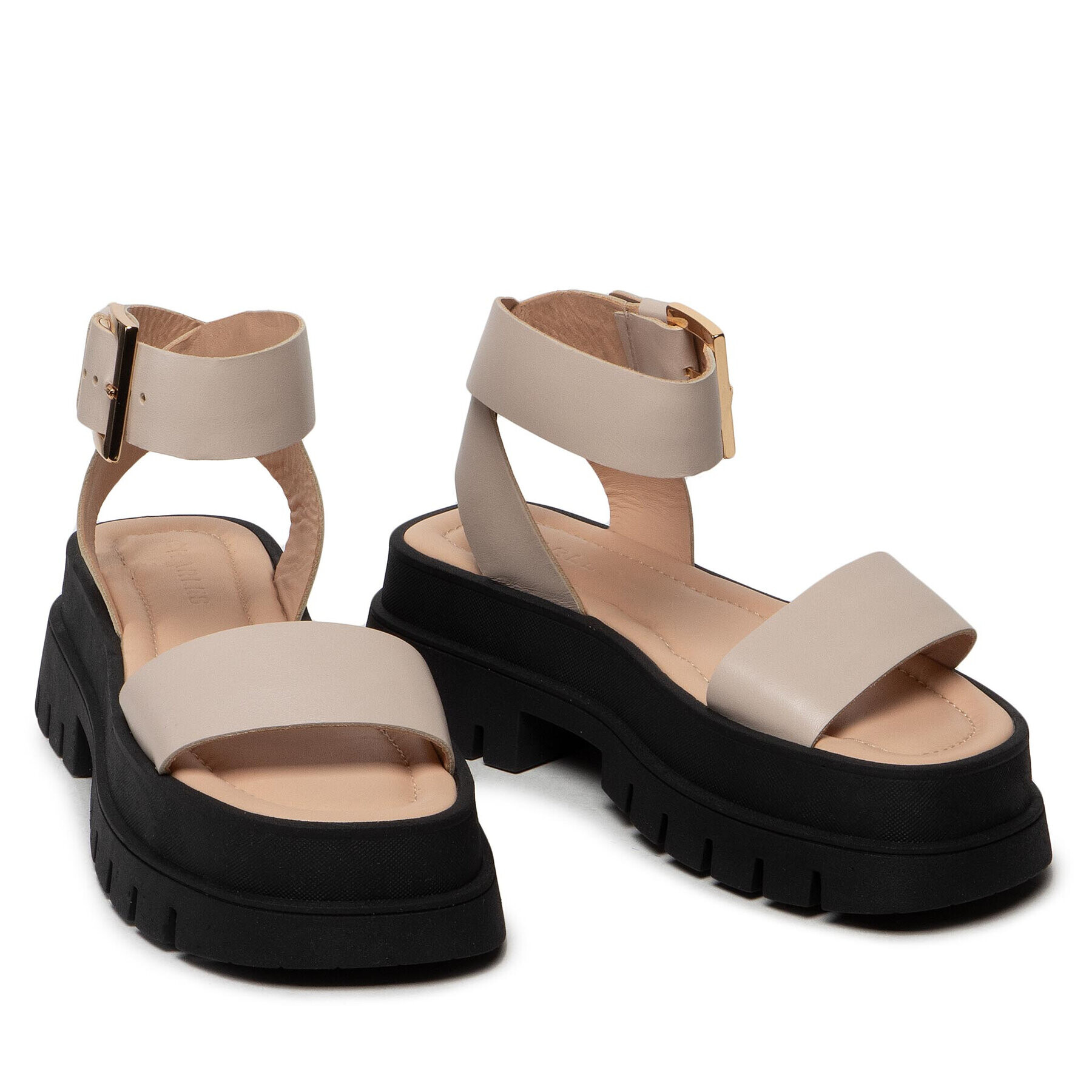 Charles Сандали Jinny Sandal Бежов - Pepit.bg