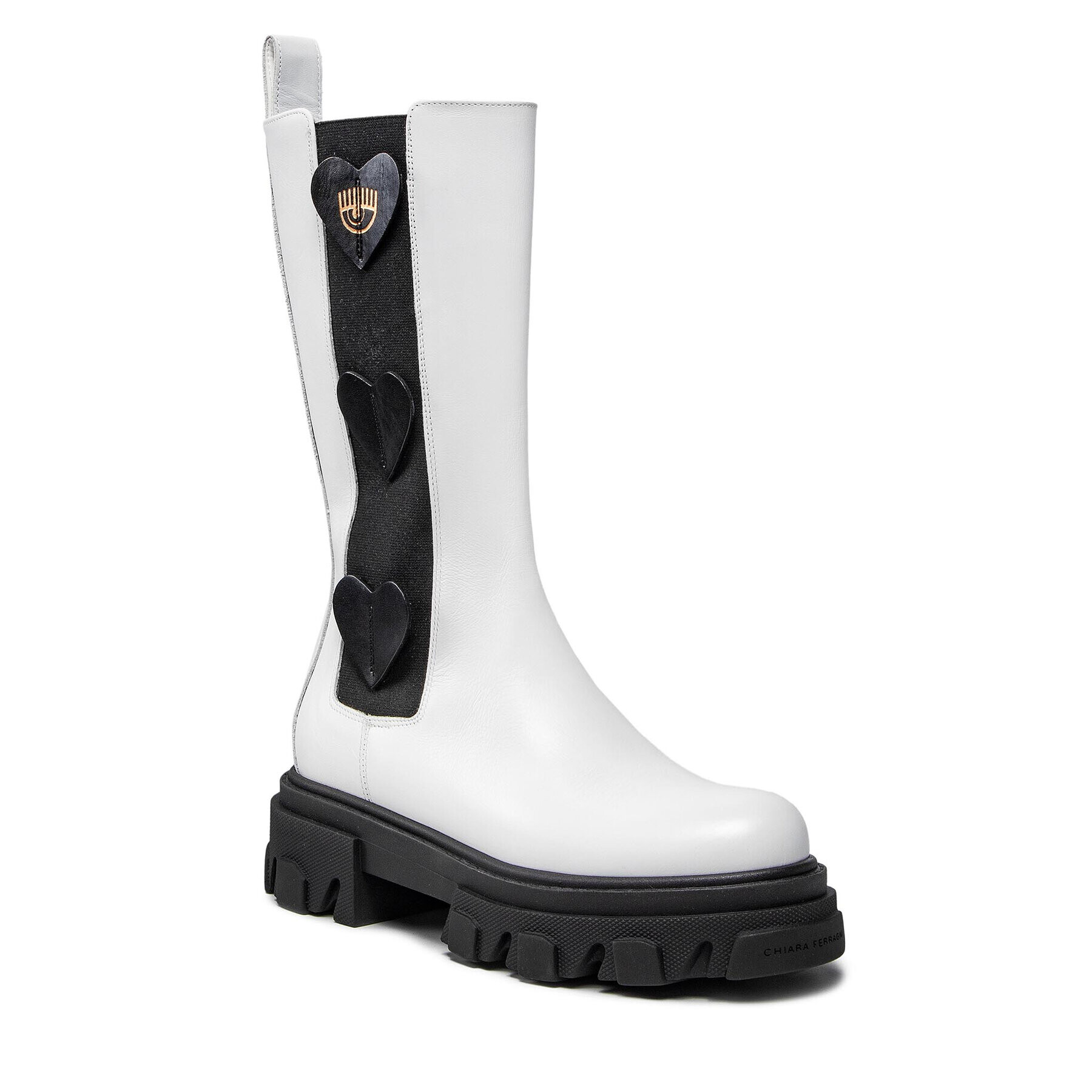Chiara Ferragni Ботуши CF2853-009 Бял - Pepit.bg