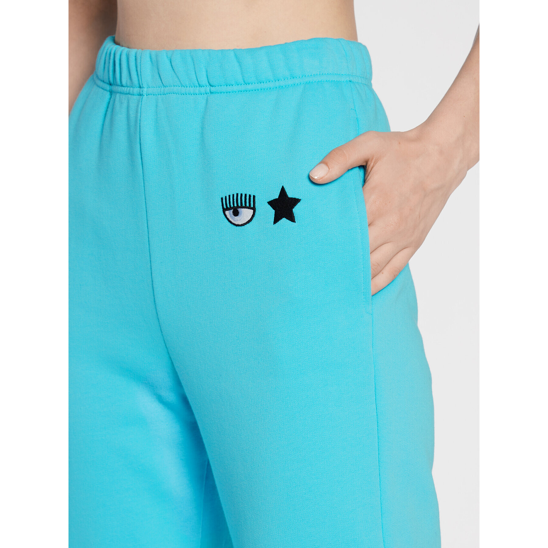 Chiara Ferragni Долнище анцуг 73CBAT02 Син Relaxed Fit - Pepit.bg