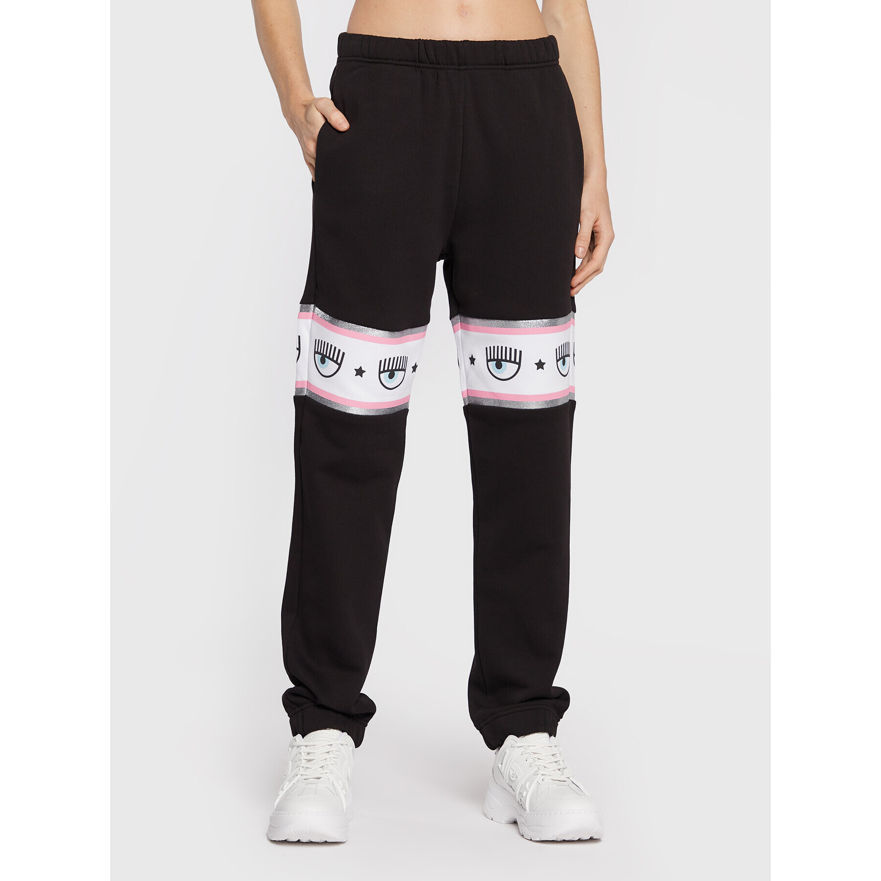 Chiara Ferragni Долнище анцуг 73CBAT03 Черен Jogger Fit - Pepit.bg