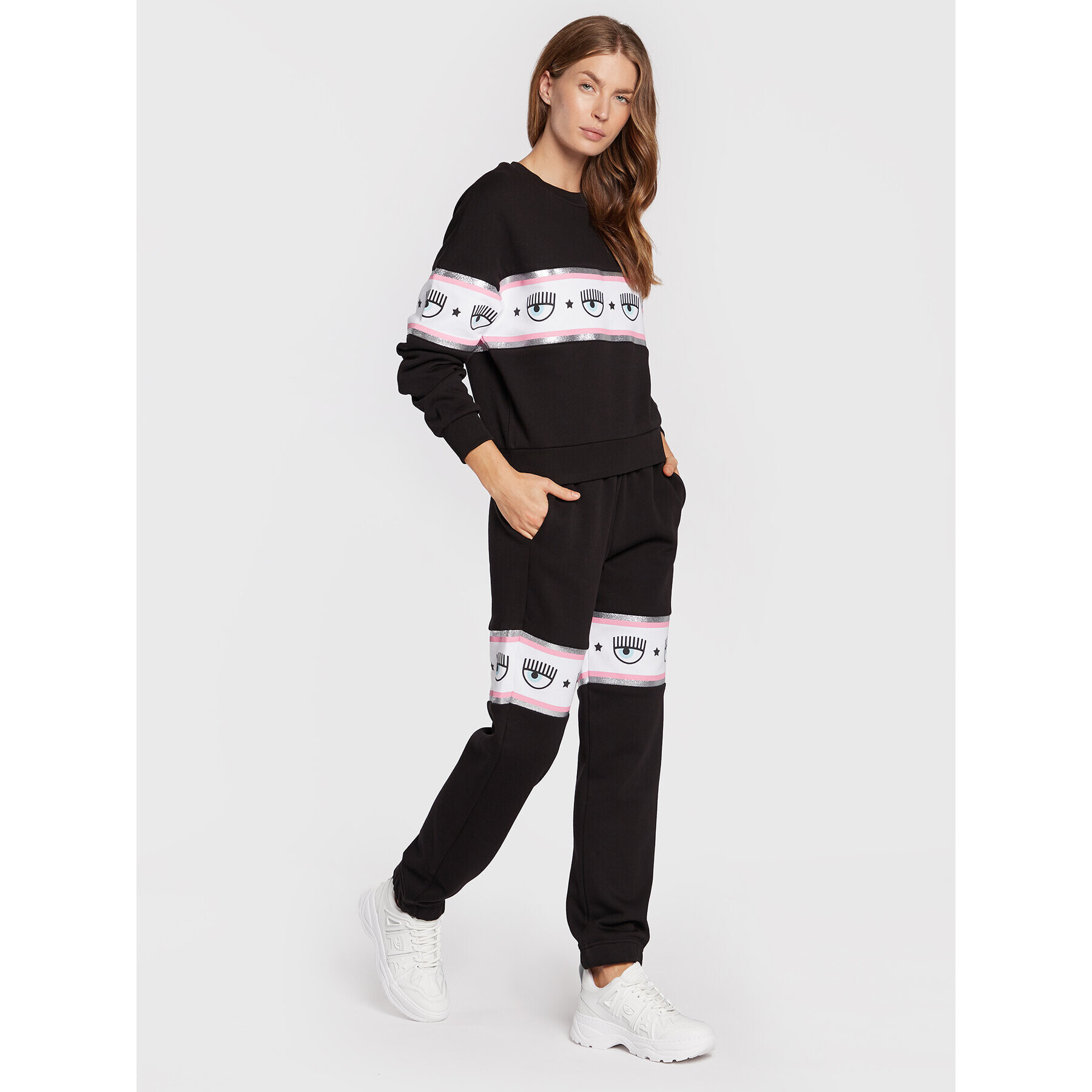 Chiara Ferragni Долнище анцуг 73CBAT03 Черен Jogger Fit - Pepit.bg
