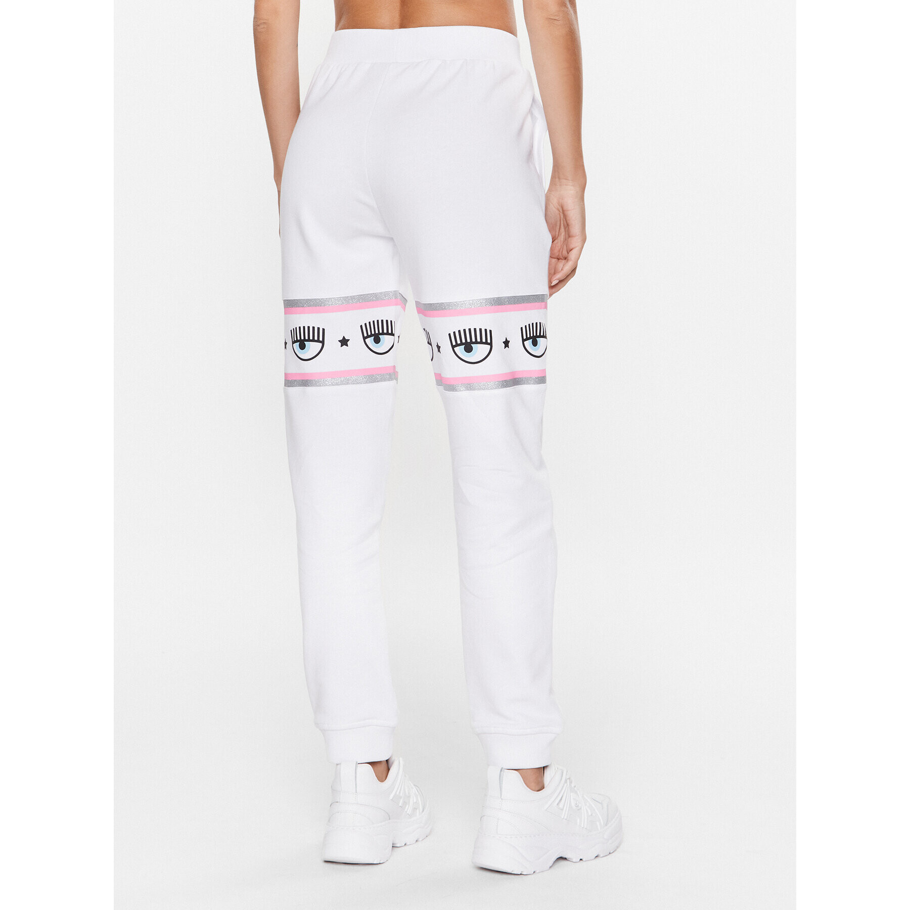Chiara Ferragni Долнище анцуг 74CBAF01 Бял Regular Fit - Pepit.bg