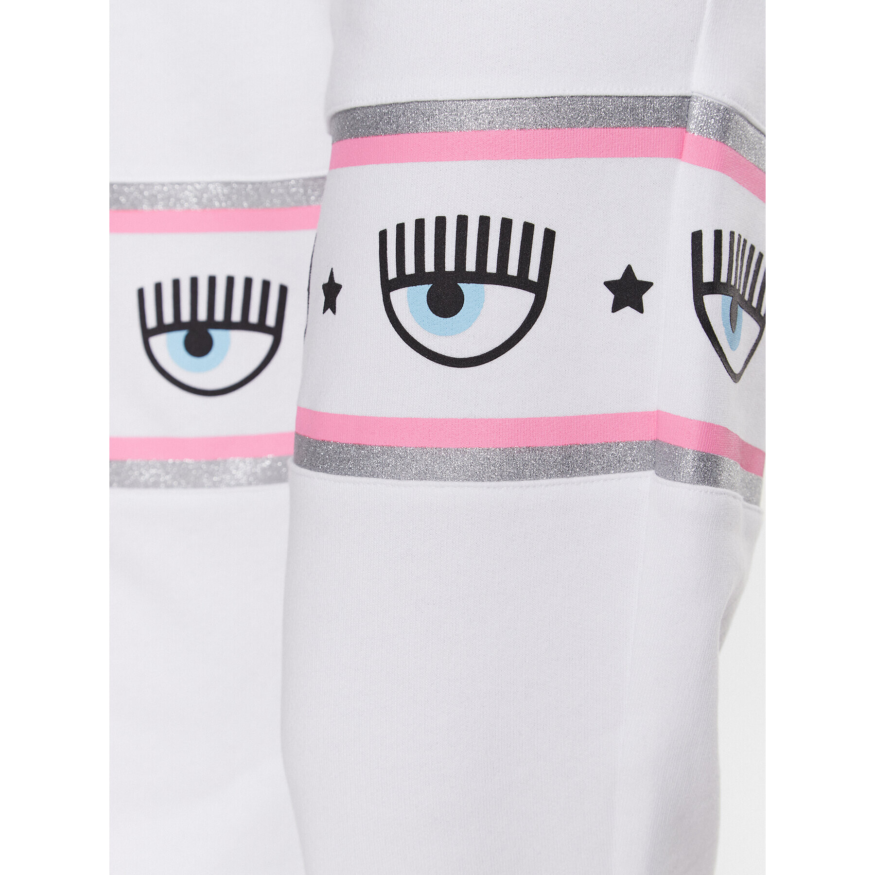 Chiara Ferragni Долнище анцуг 74CBAF01 Бял Regular Fit - Pepit.bg