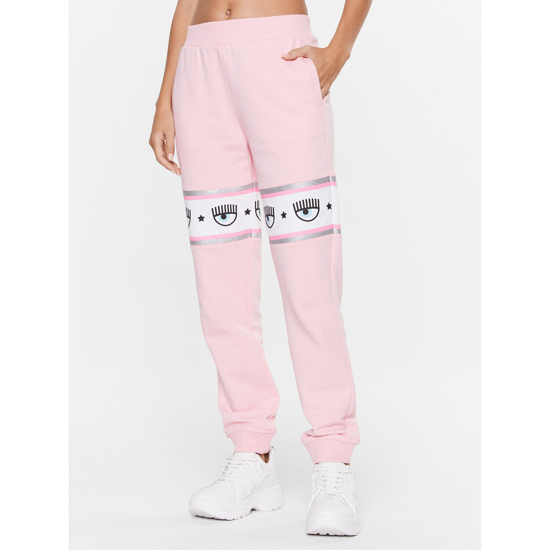Chiara Ferragni Долнище анцуг 74CBAF01 Розов Regular Fit - Pepit.bg