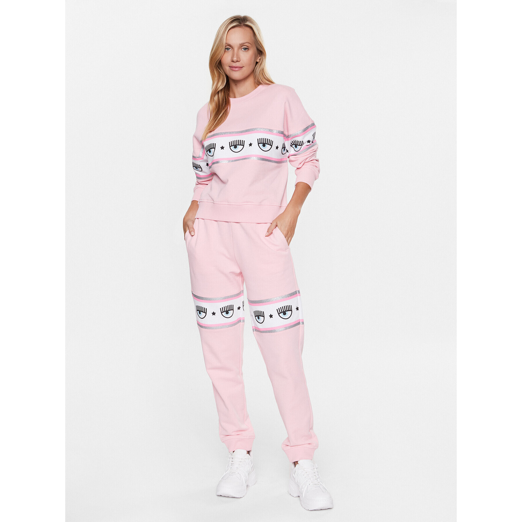 Chiara Ferragni Долнище анцуг 74CBAF01 Розов Regular Fit - Pepit.bg