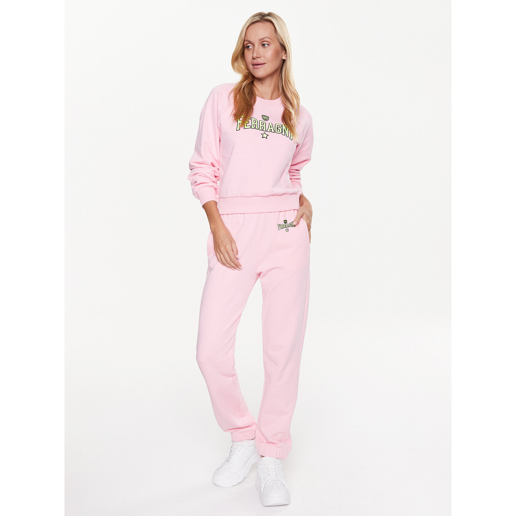 Chiara Ferragni Долнище анцуг 74CBAT01 Розов Regular Fit - Pepit.bg