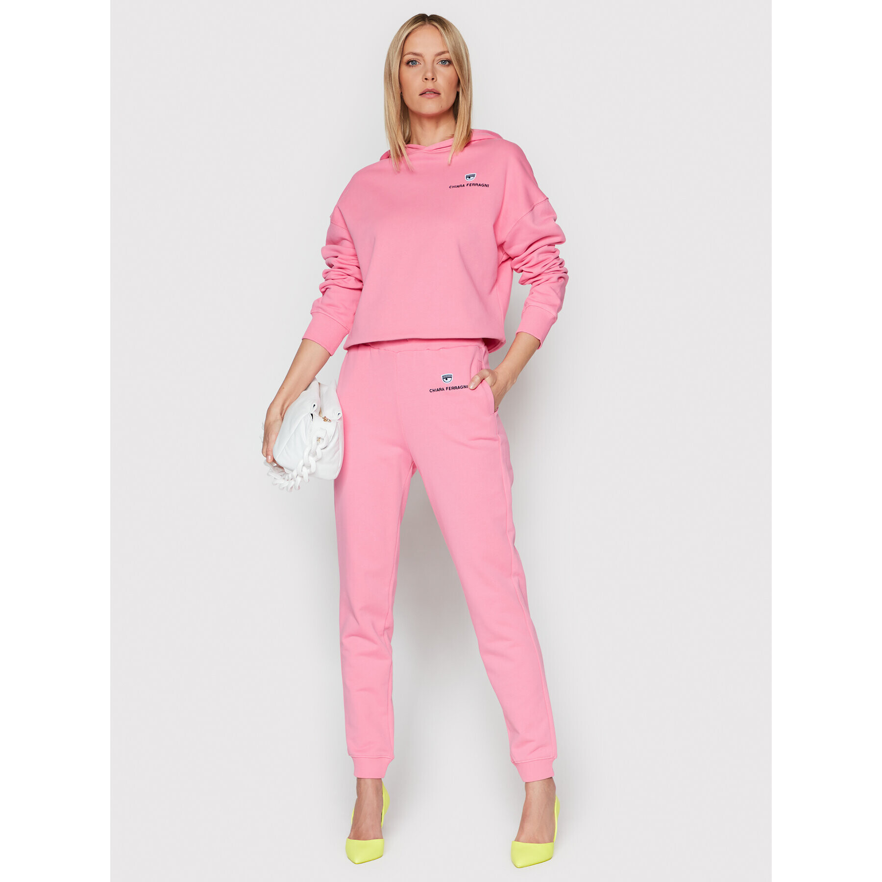 Chiara Ferragni Долнище анцуг 72CBAT07 Розов Regular Fit - Pepit.bg