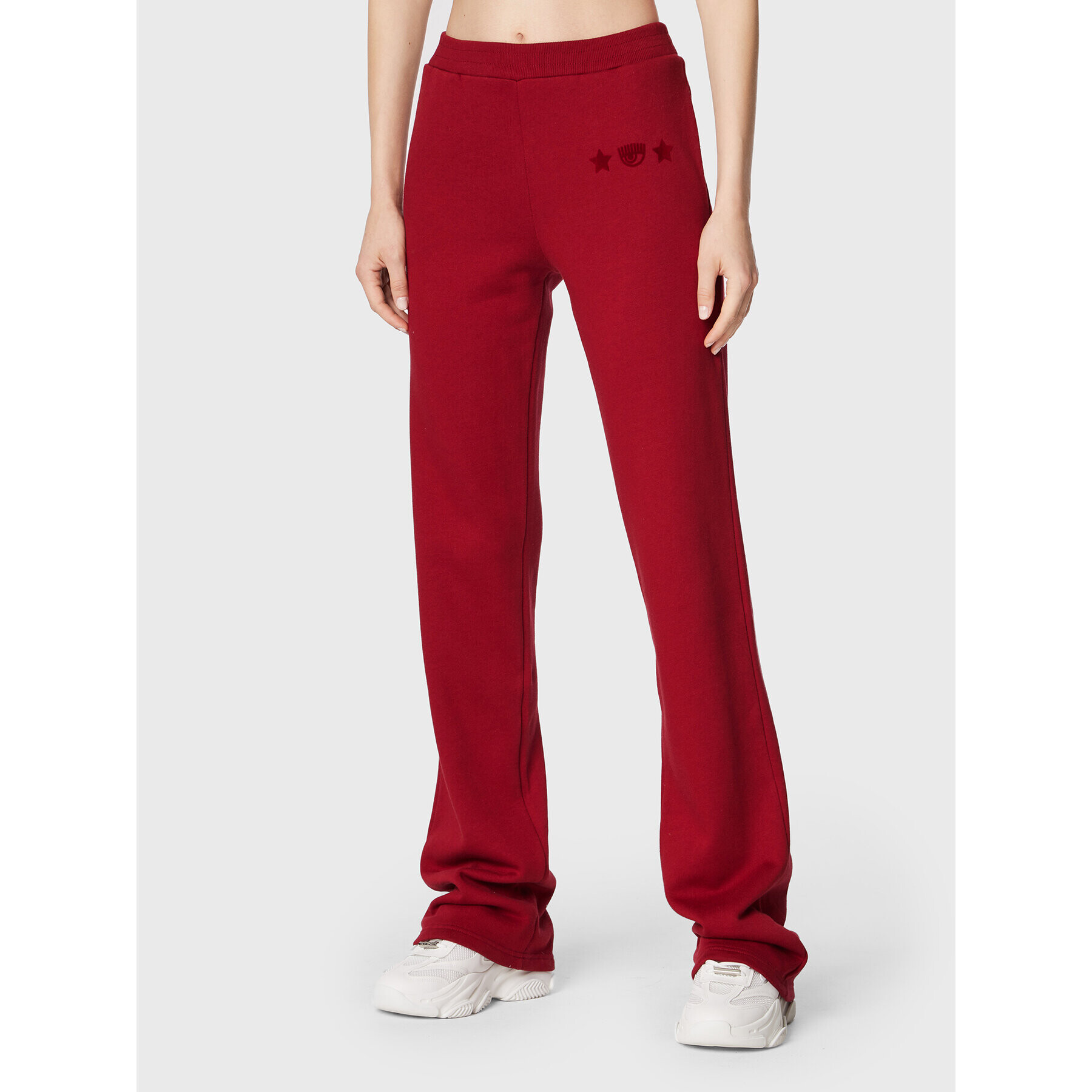 Chiara Ferragni Долнище анцуг 73CBAT04 Бордо Relaxed Fit - Pepit.bg