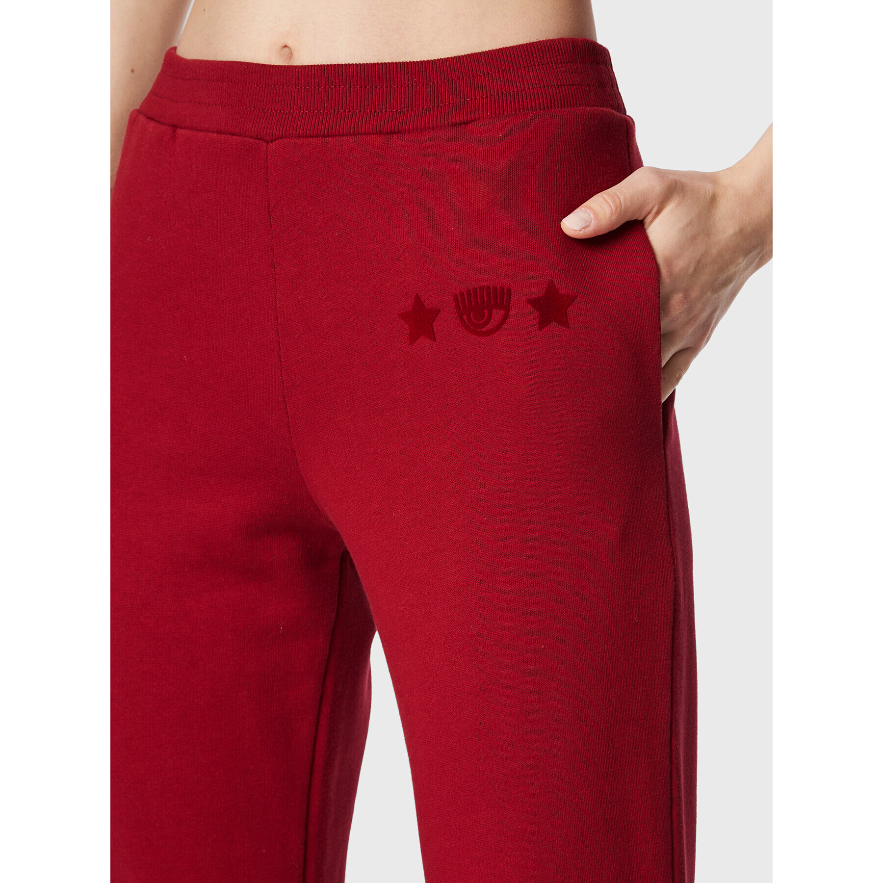 Chiara Ferragni Долнище анцуг 73CBAT04 Бордо Relaxed Fit - Pepit.bg