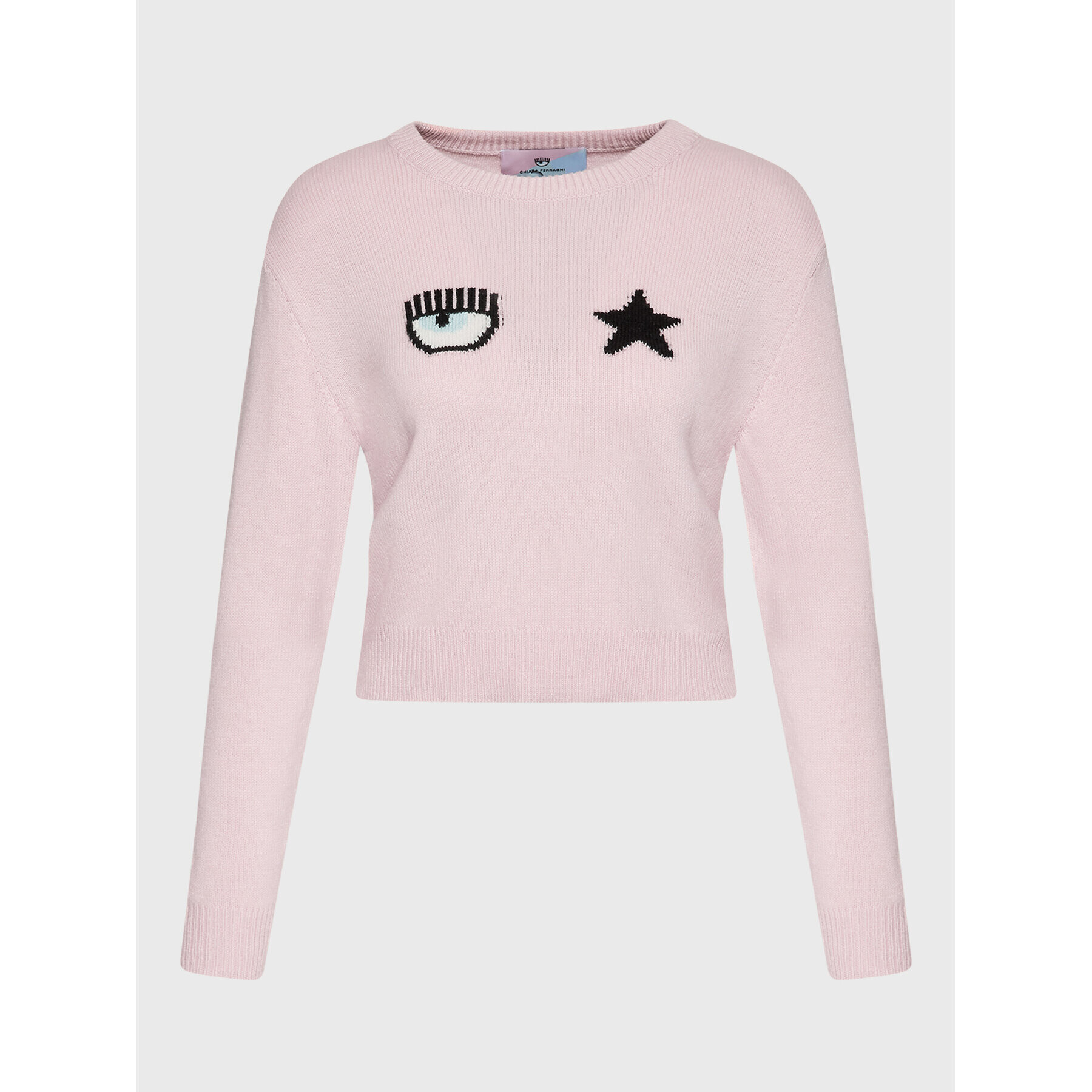 Chiara Ferragni Пуловер 73CBFM22 Розов Regular Fit - Pepit.bg