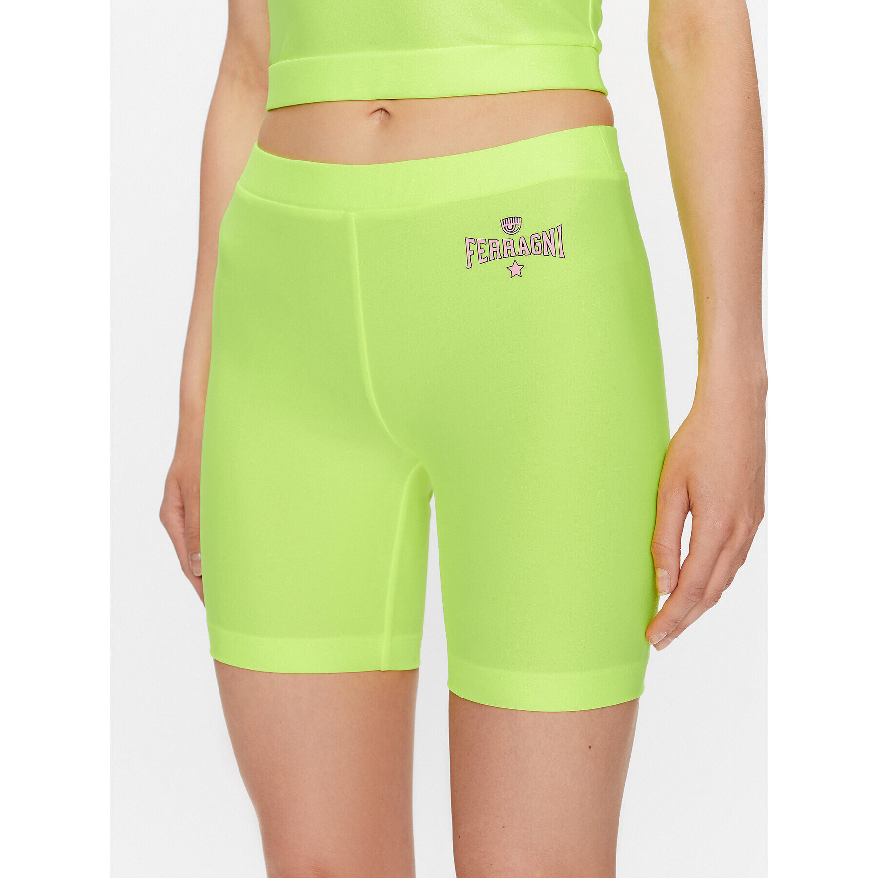 Chiara Ferragni Спортни шорти 74CBD163 Жълт Regular Fit - Pepit.bg