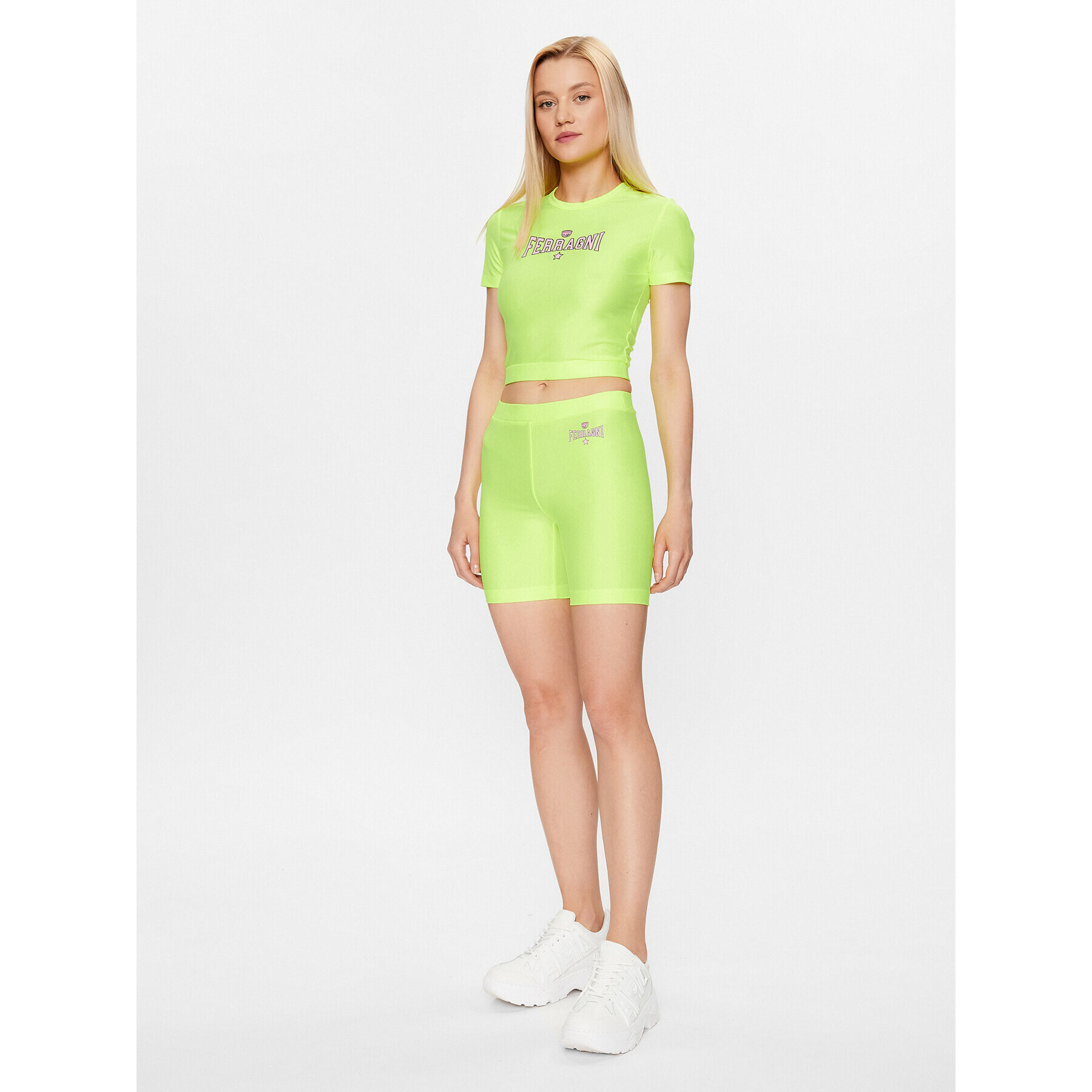 Chiara Ferragni Спортни шорти 74CBD163 Жълт Regular Fit - Pepit.bg