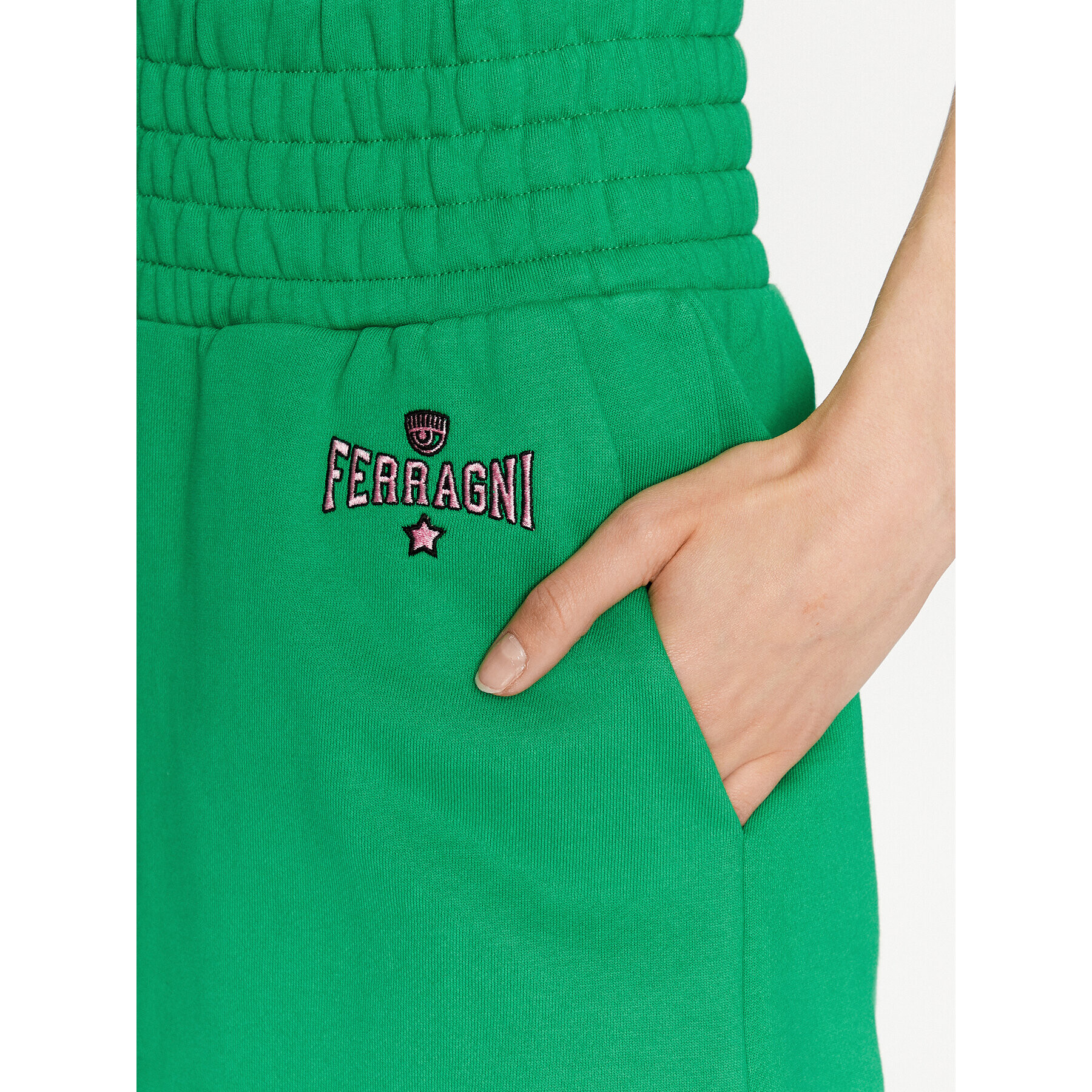 Chiara Ferragni Спортни шорти 74CBDT01 Зелен Regular Fit - Pepit.bg