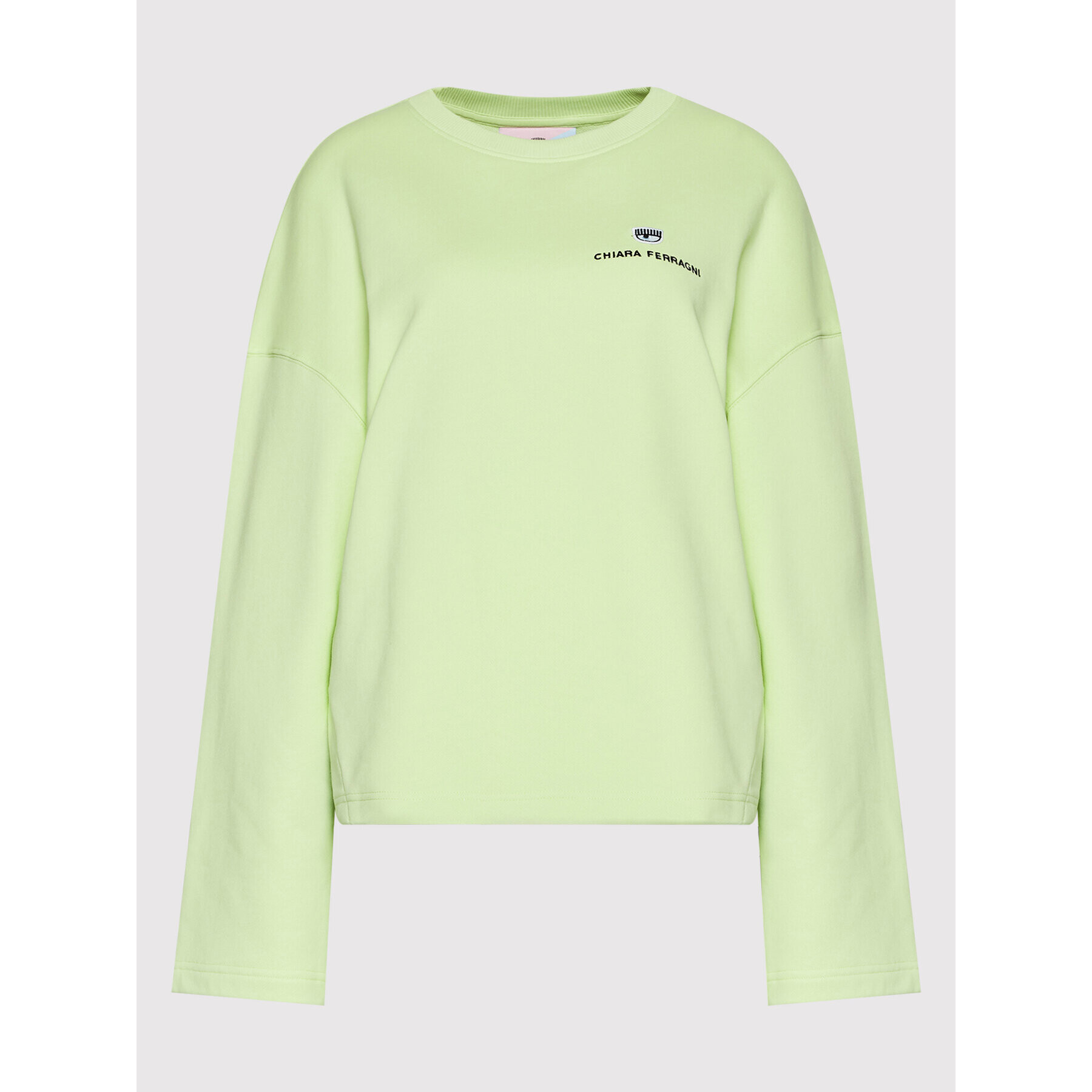 Chiara Ferragni Суитшърт 72CBIT06 Зелен Relaxed Fit - Pepit.bg
