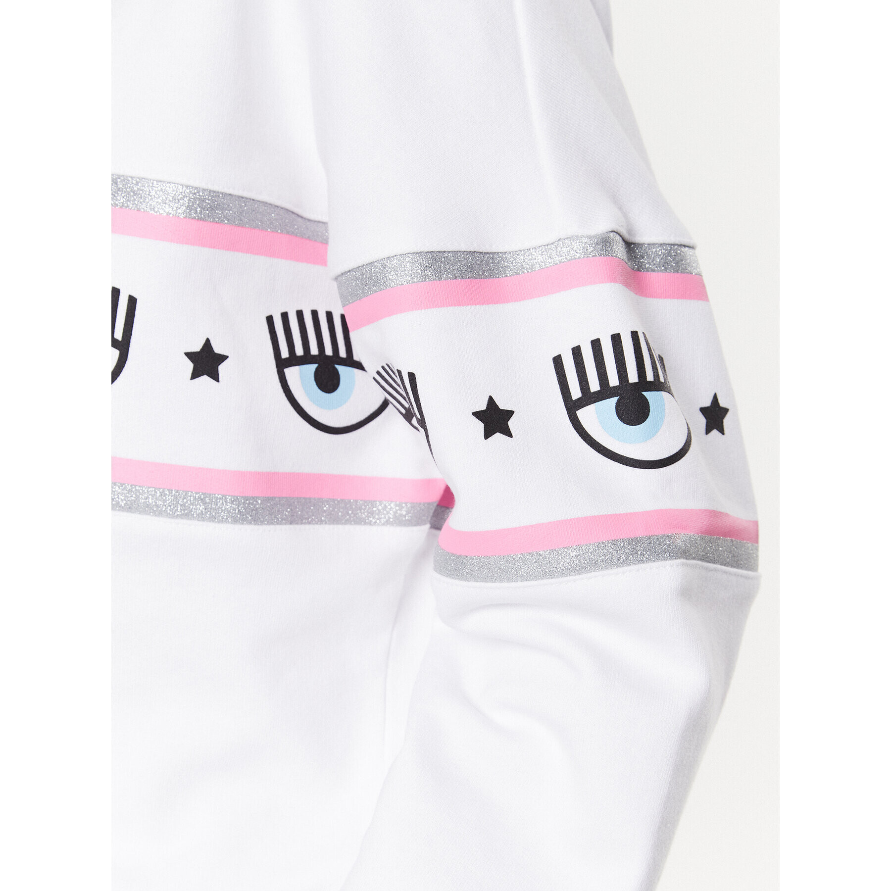 Chiara Ferragni Суитшърт 74CBIF02 Бял Regular Fit - Pepit.bg