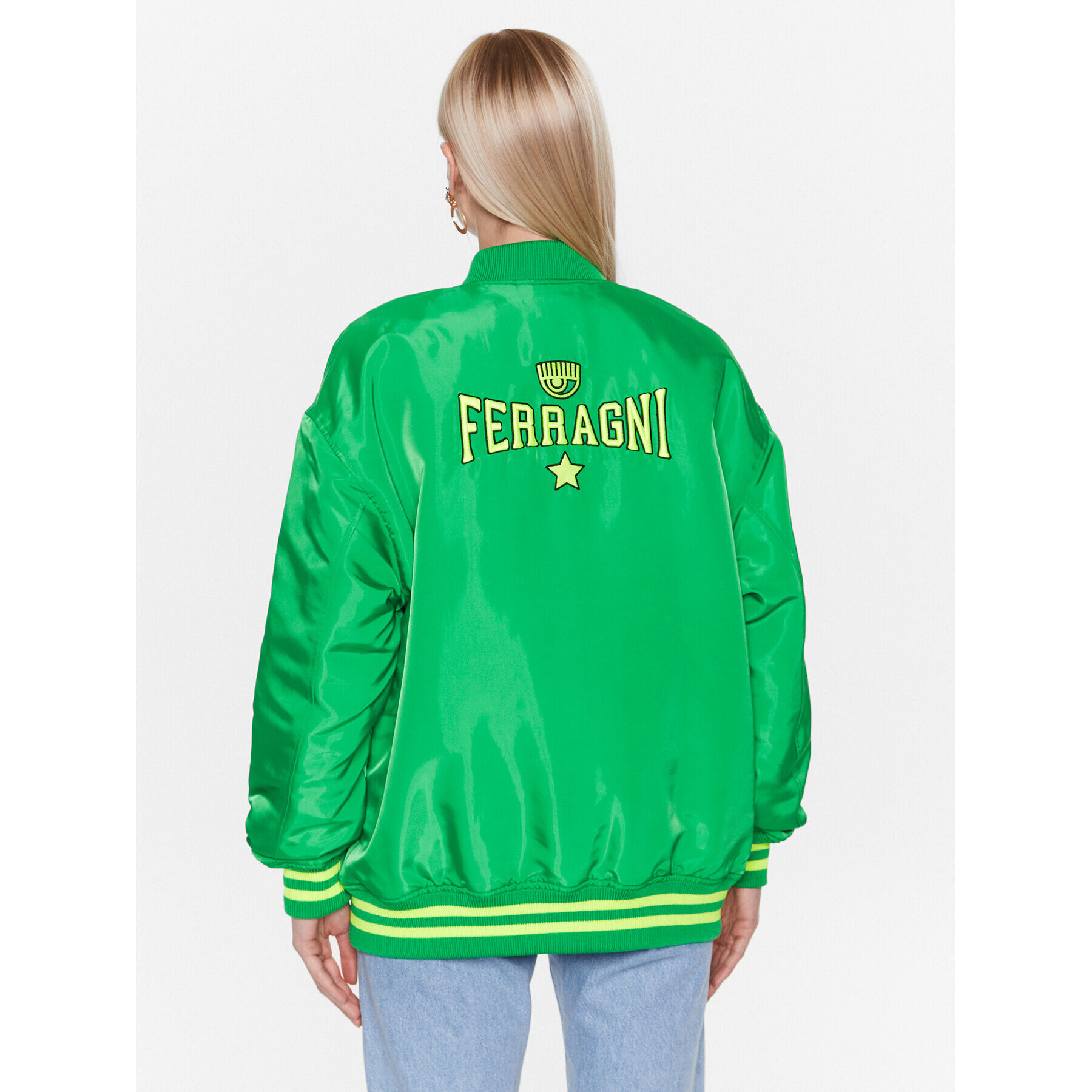 Chiara Ferragni Суитшърт 74CBSD01 Зелен Regular Fit - Pepit.bg