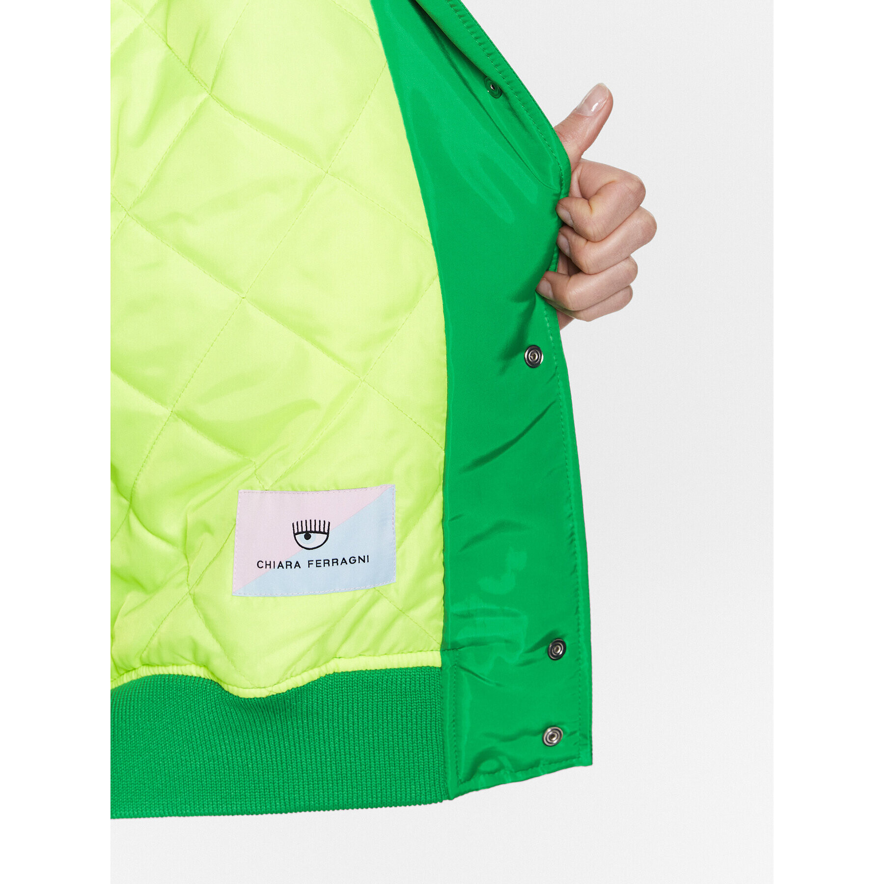 Chiara Ferragni Суитшърт 74CBSD01 Зелен Regular Fit - Pepit.bg