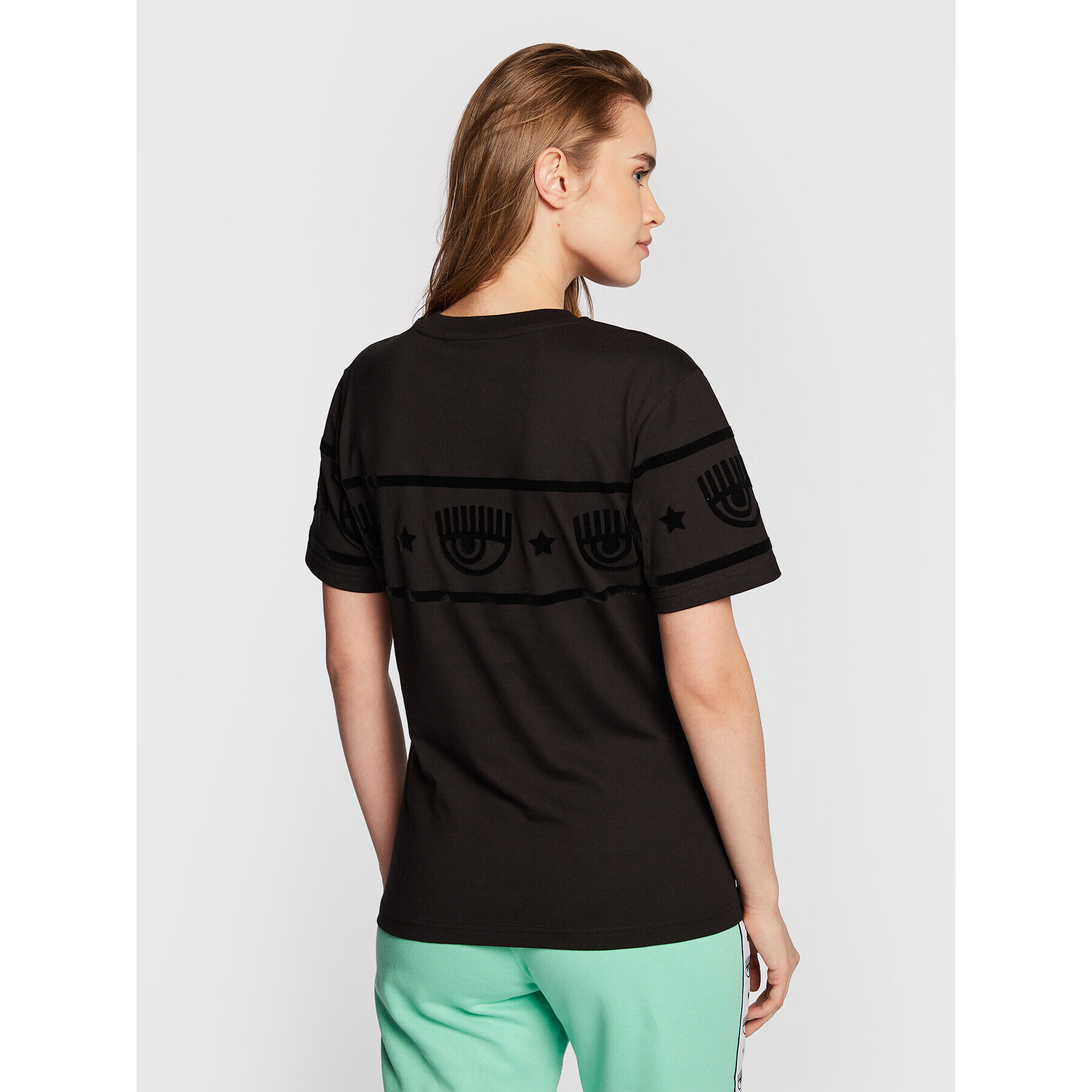 Chiara Ferragni Тишърт 73CBHT08 Черен Regular Fit - Pepit.bg
