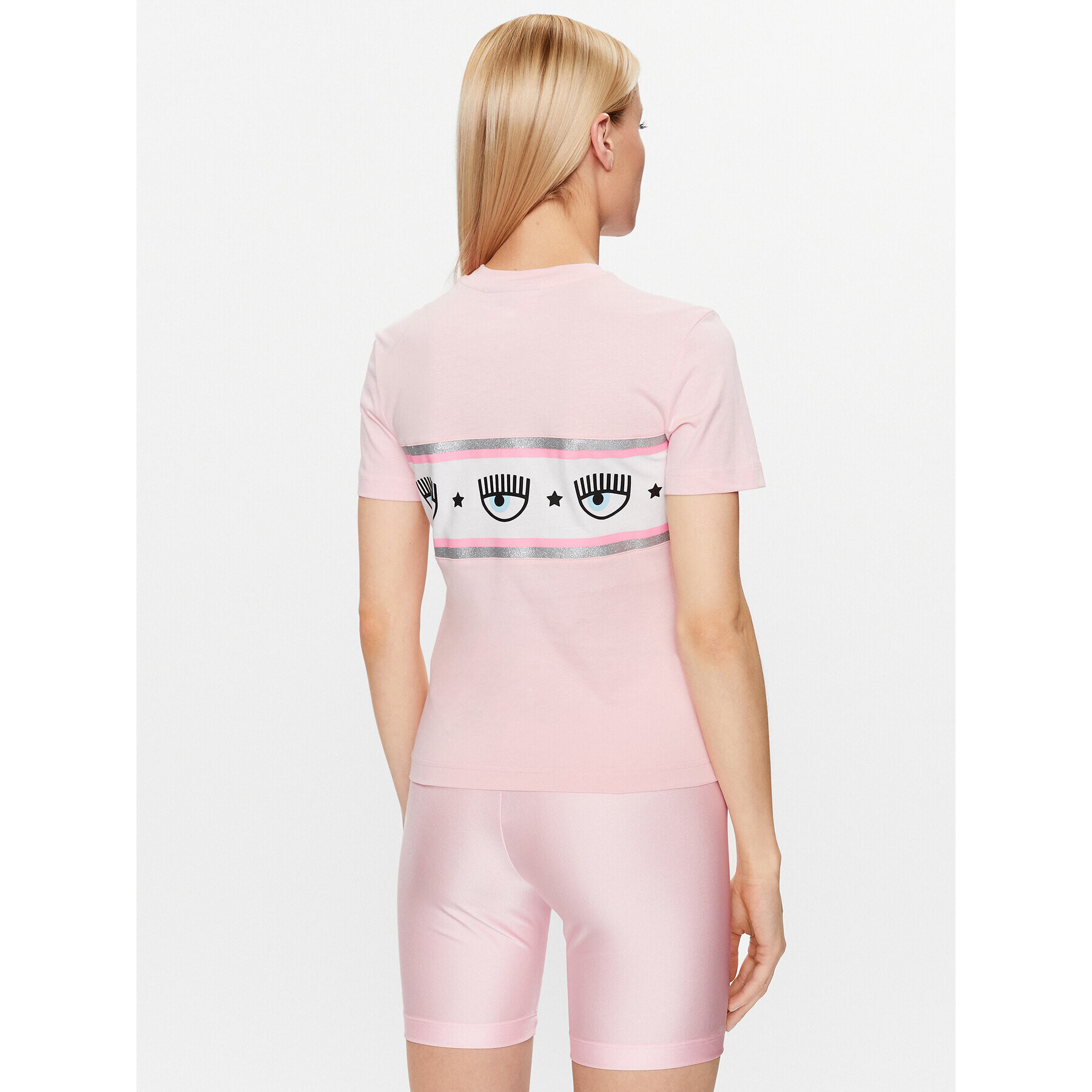 Chiara Ferragni Тишърт 74CBHF03 Розов Regular Fit - Pepit.bg
