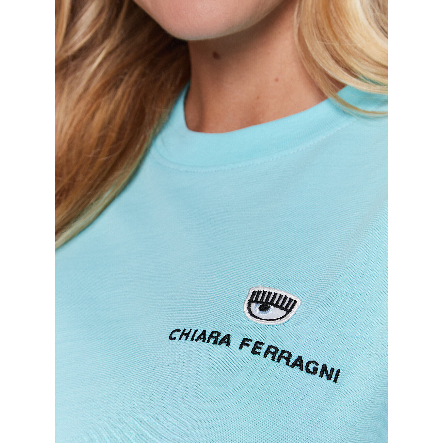 Chiara Ferragni Тишърт 74CBHT04 Син Regular Fit - Pepit.bg