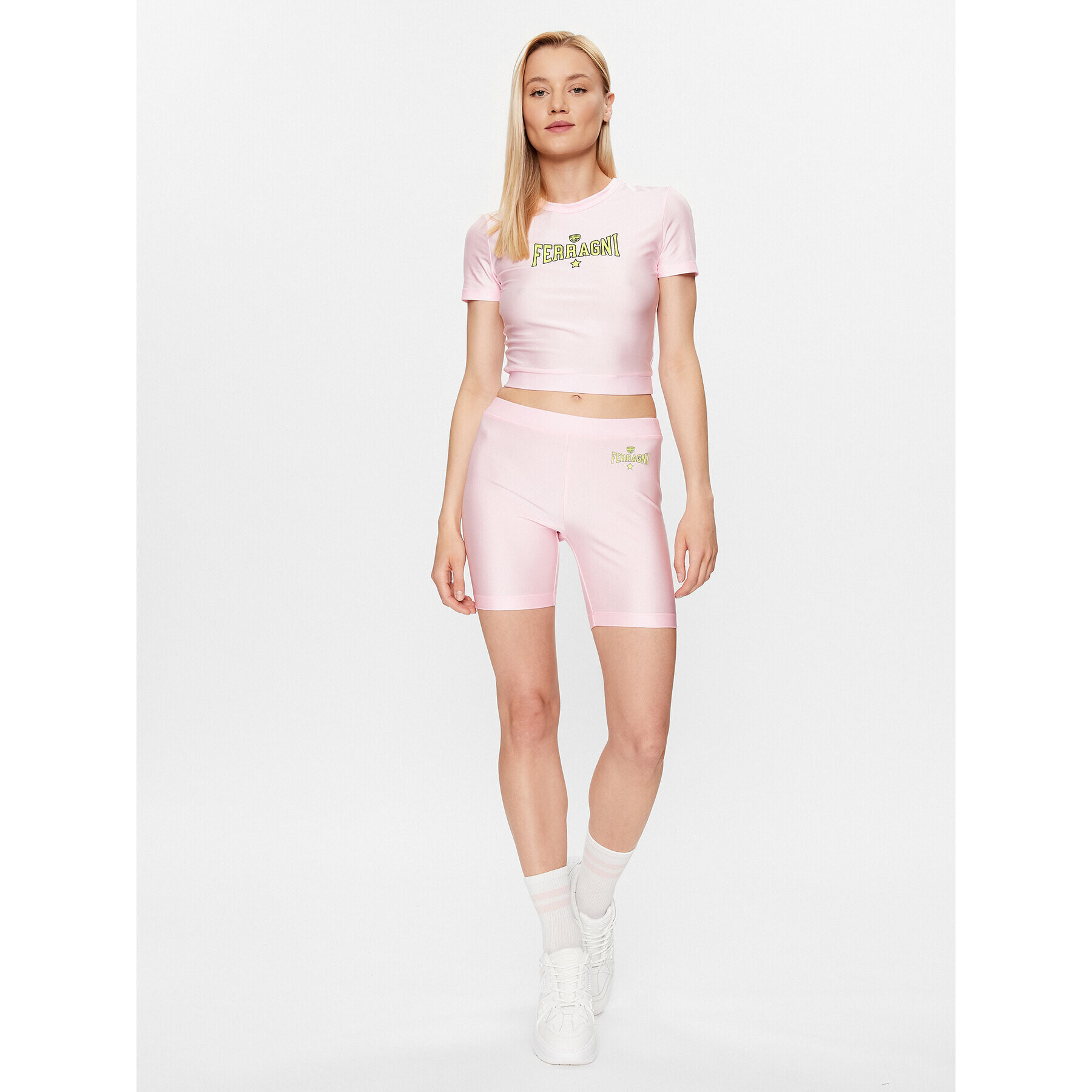 Chiara Ferragni Тишърт 74CBM266 Розов Regular Fit - Pepit.bg