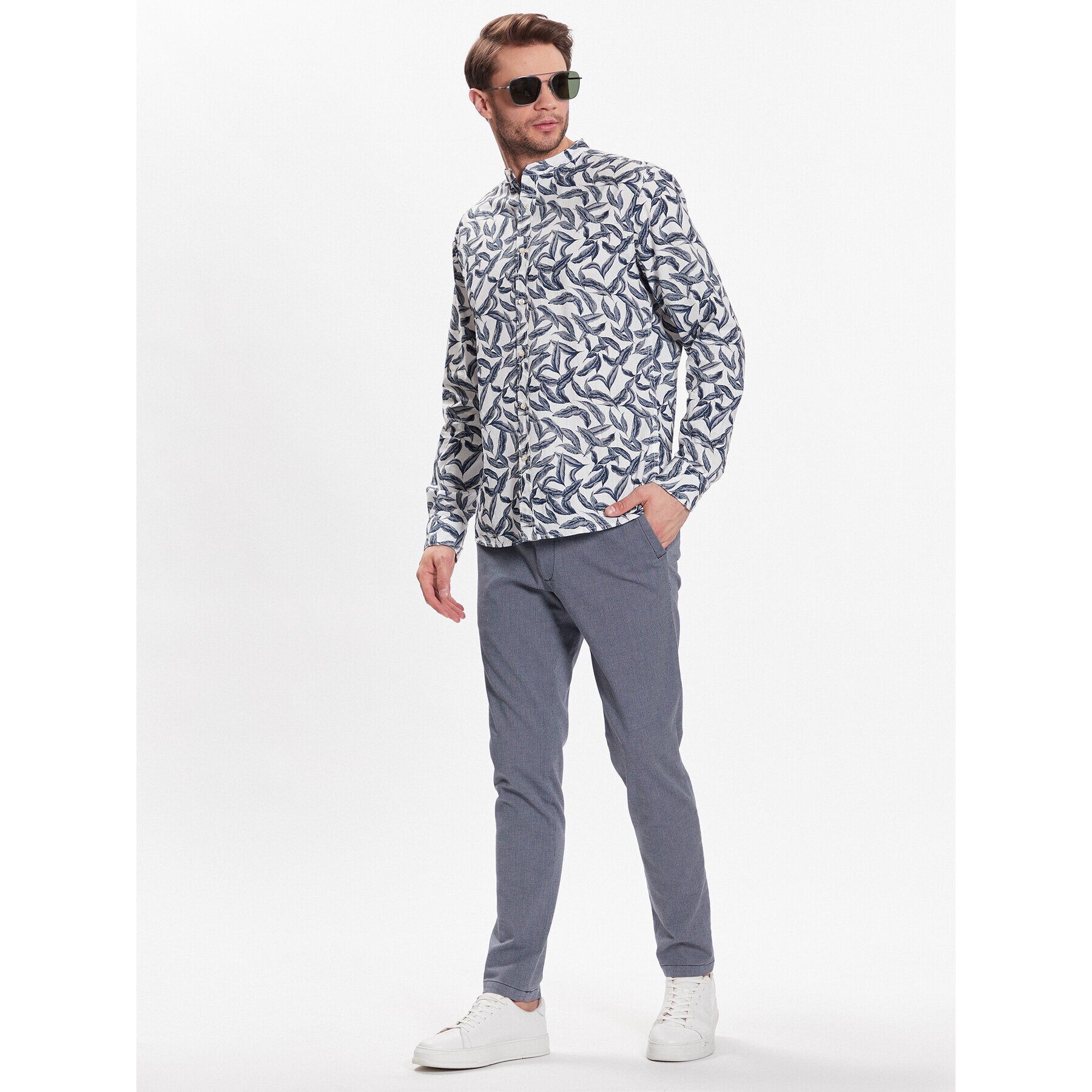 CINQUE Риза Cisun 2343 Бял Slim Fit - Pepit.bg