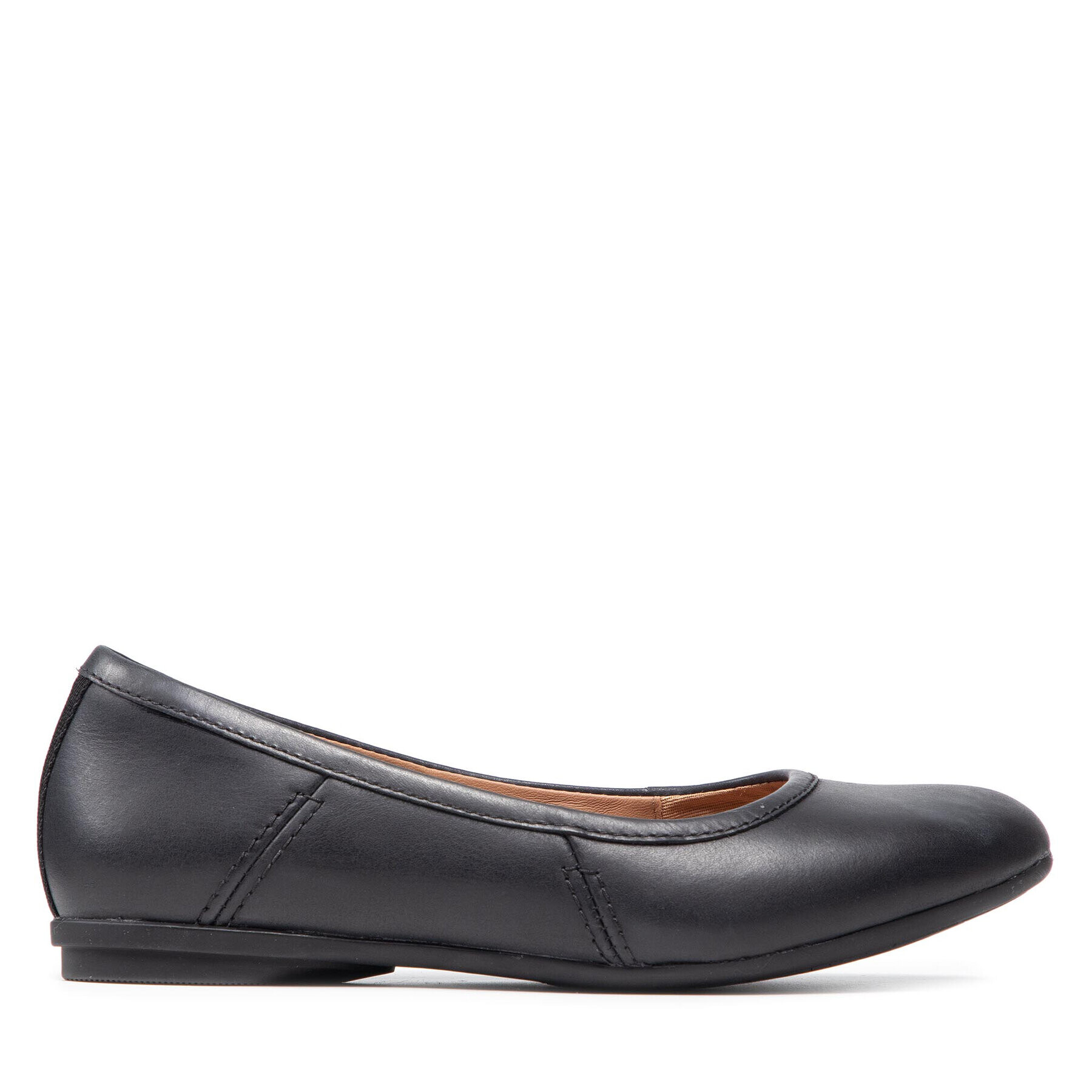 Clarks Балеринки Canebay Plain 261612824 Черен - Pepit.bg