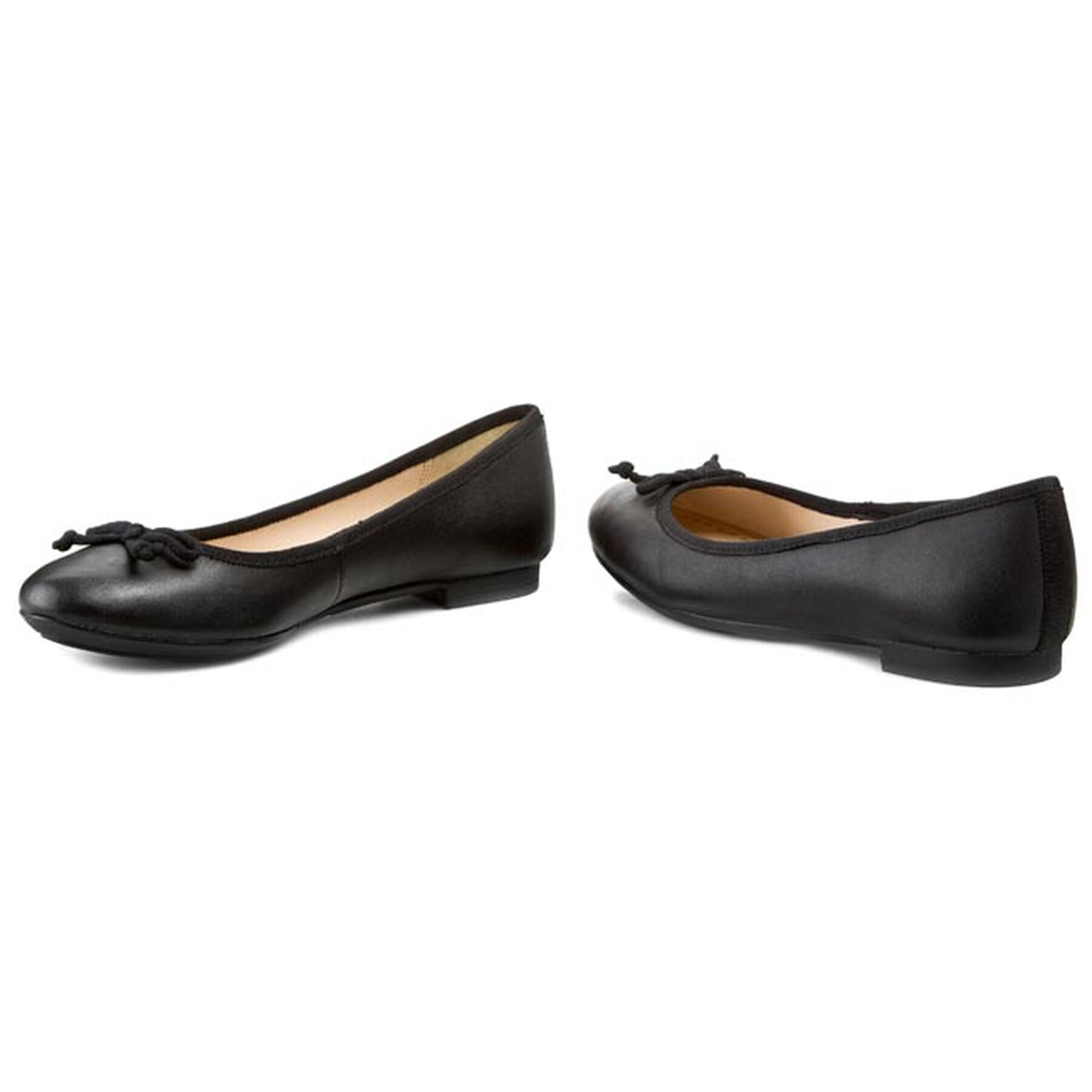 Clarks Балеринки Carousel Ride 203514774 Черен - Pepit.bg