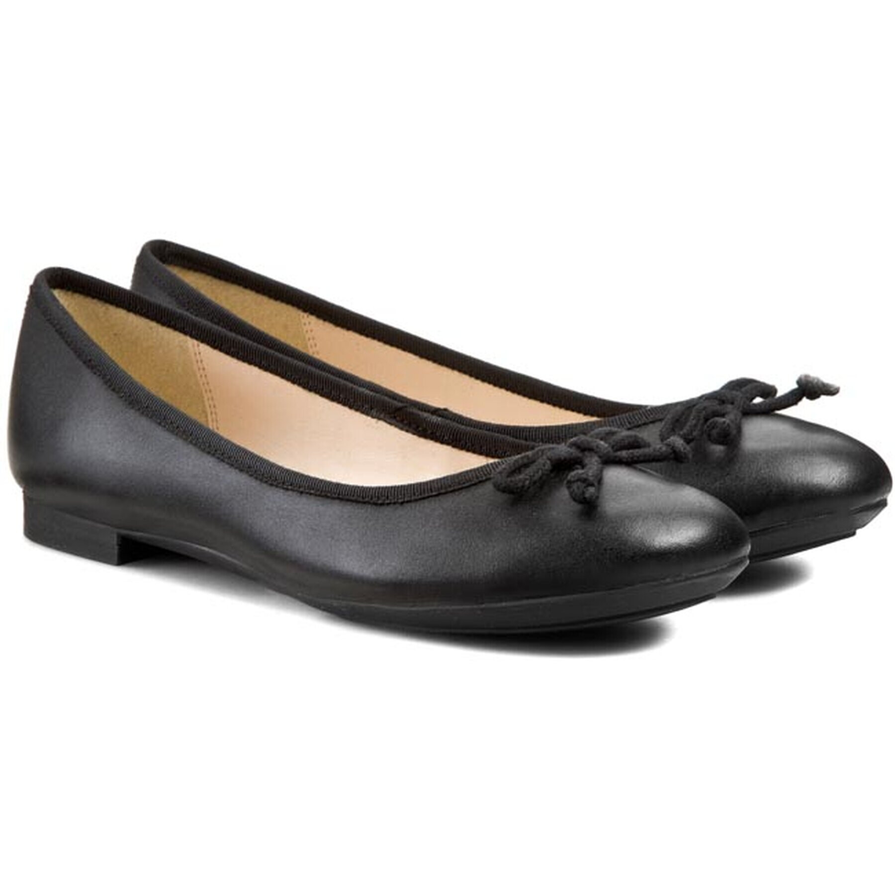 Clarks Балеринки Carousel Ride 203514774 Черен - Pepit.bg