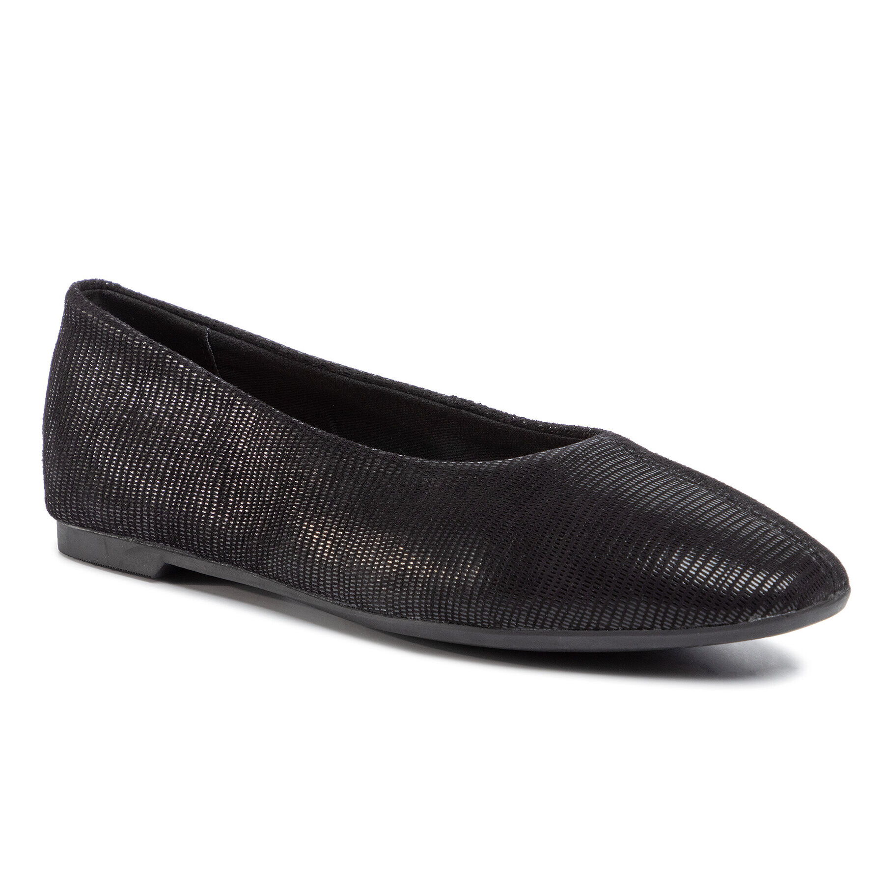 Clarks Балеринки Chia Violet 261450284 Черен - Pepit.bg