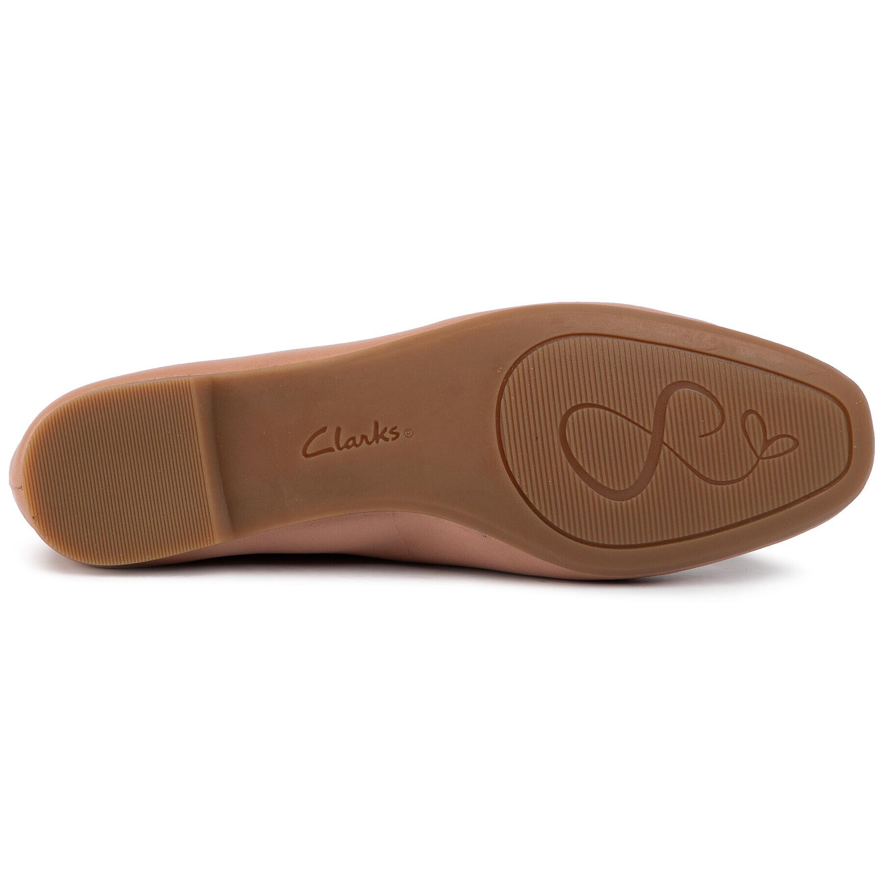 Clarks Балеринки Chia Violet 261465404 Бежов - Pepit.bg