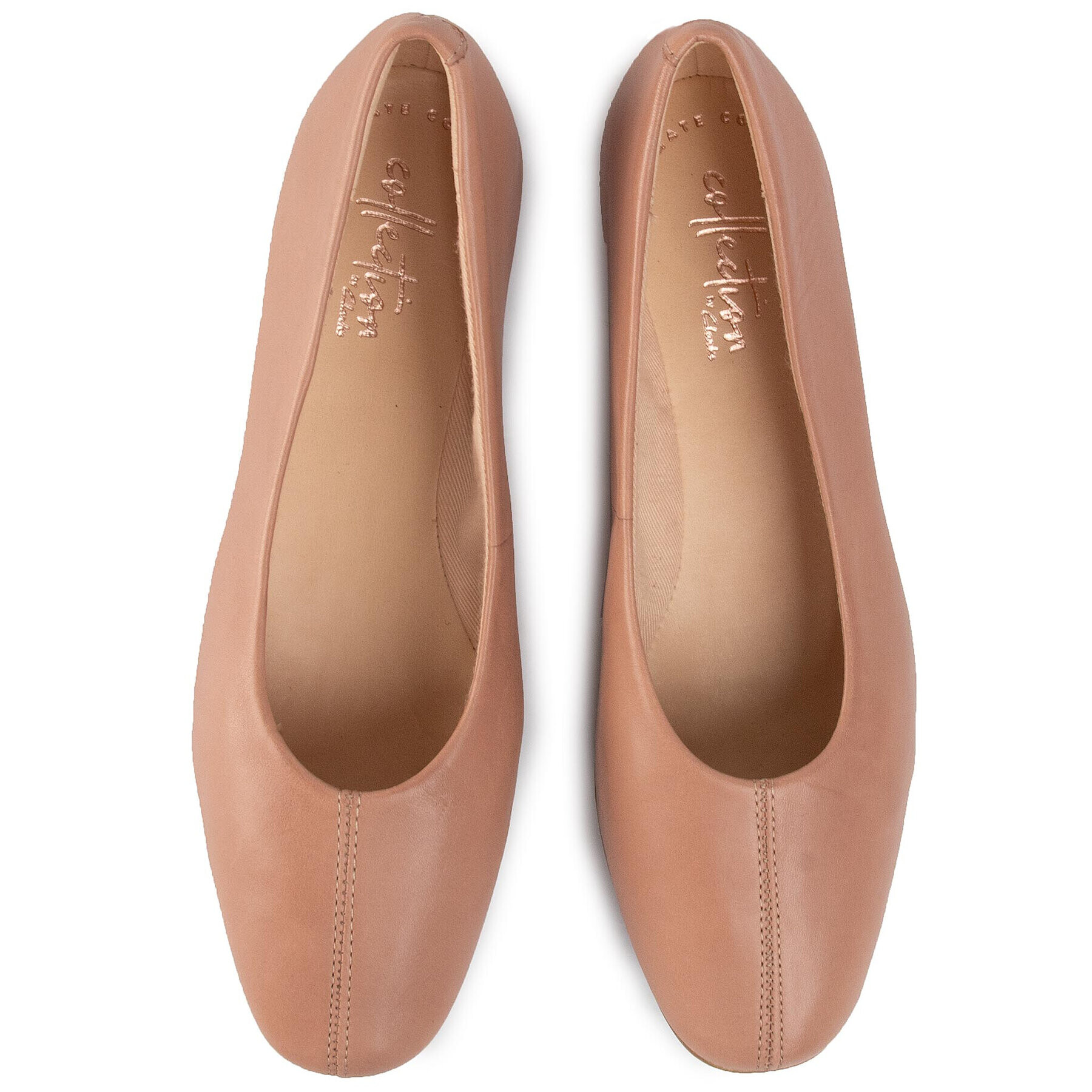 Clarks Балеринки Chia Violet 261465404 Бежов - Pepit.bg