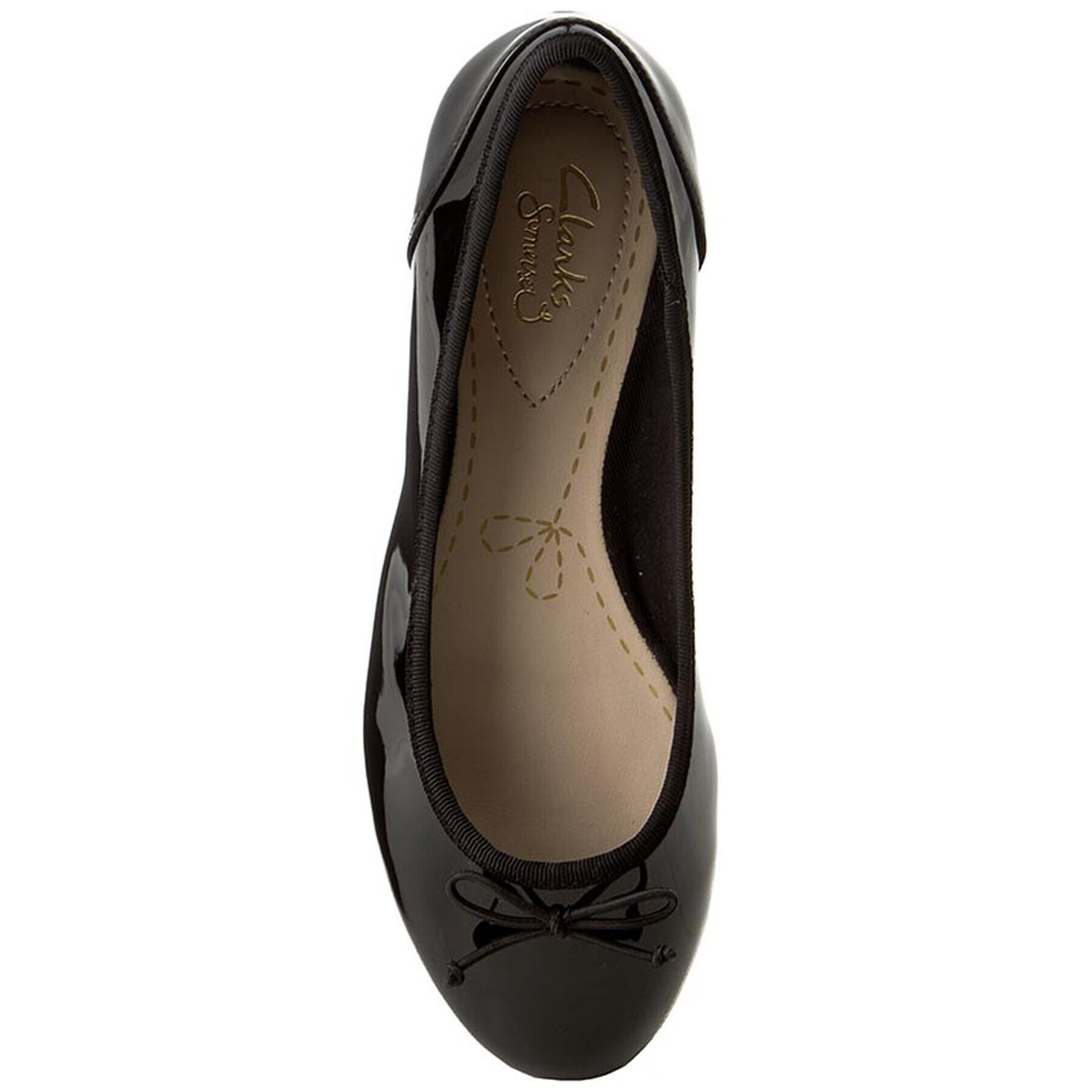 Clarks Балеринки Couture Bloom 261154754 Черен - Pepit.bg